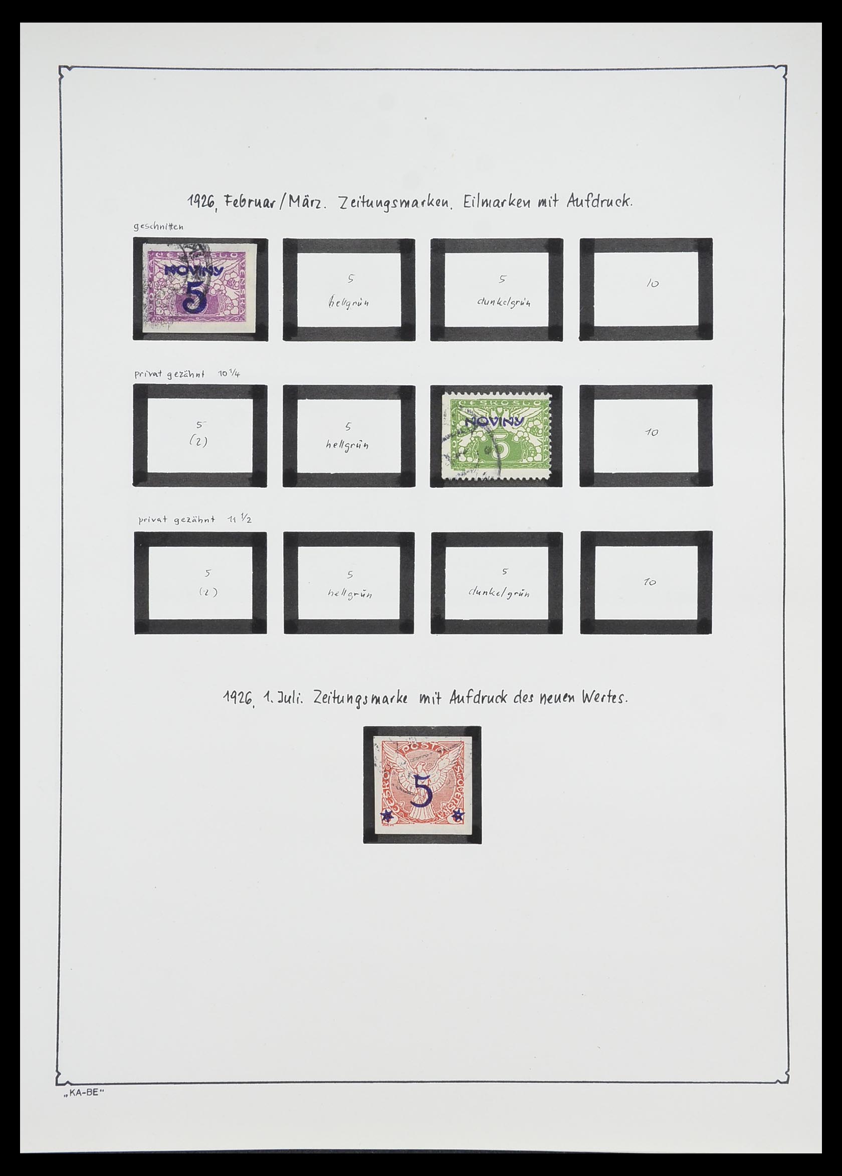 33952 024 - Postzegelverzameling 33952 Tsjechoslowakije 1918-1956.