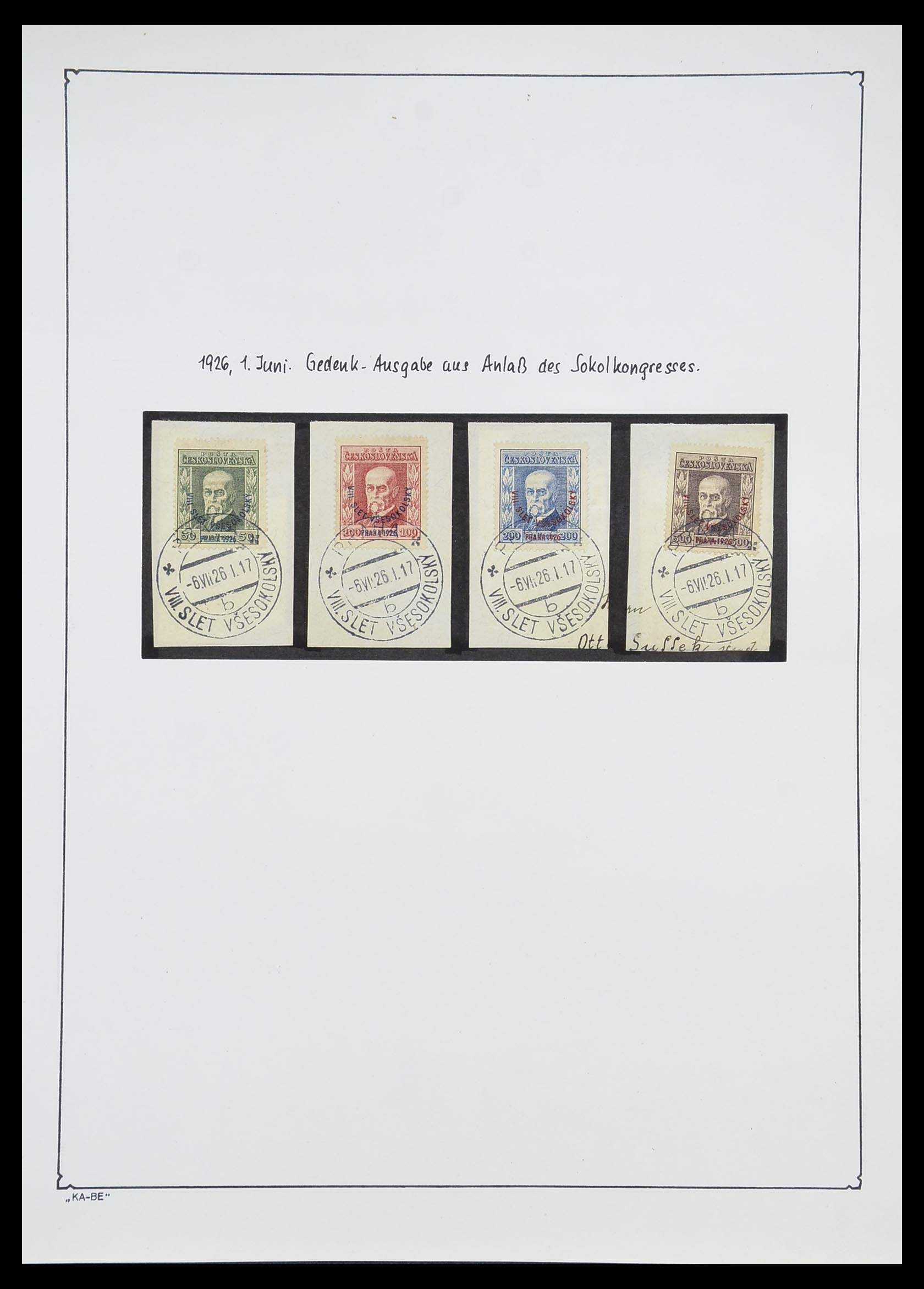 33952 025 - Postzegelverzameling 33952 Tsjechoslowakije 1918-1956.