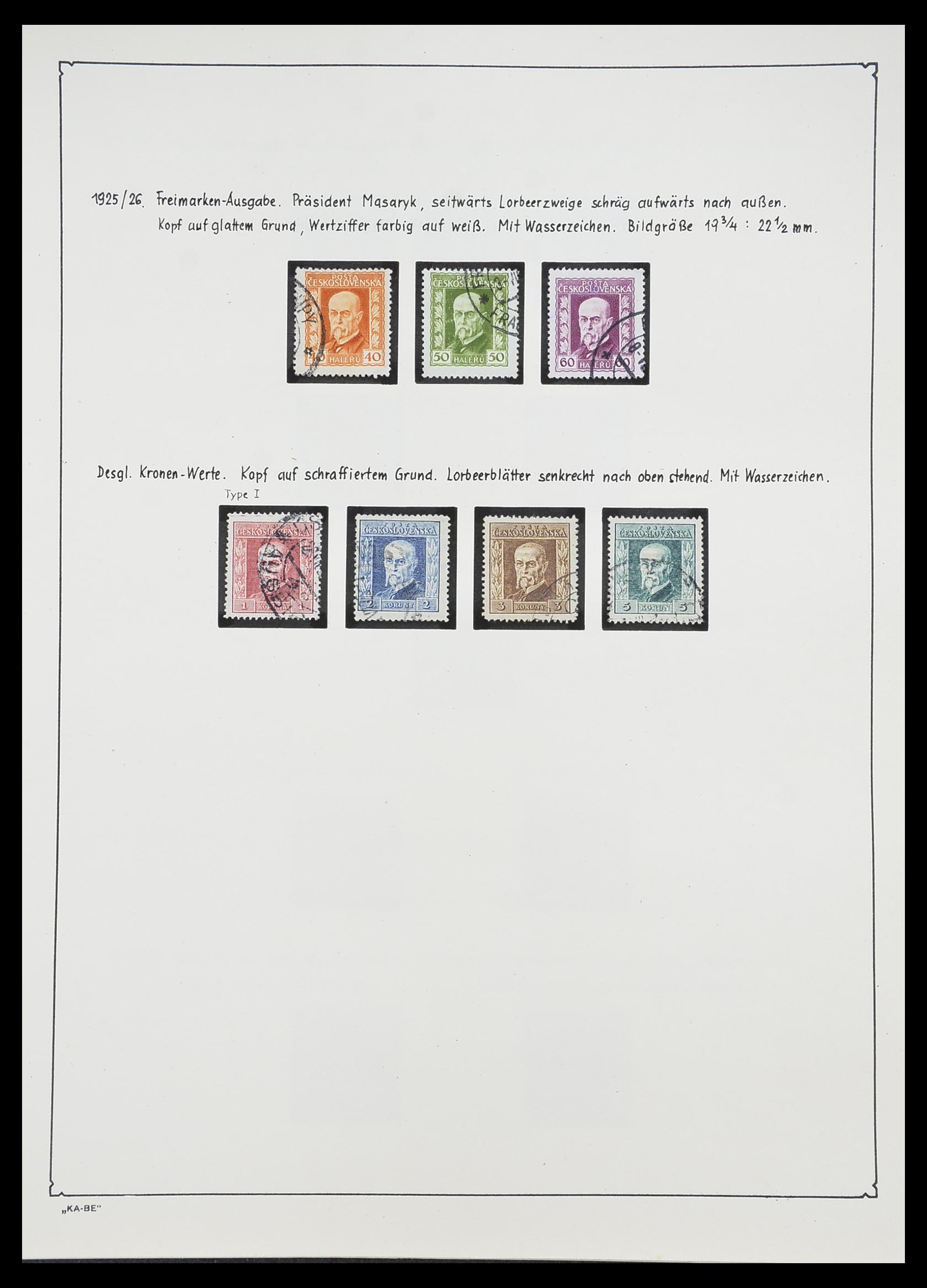 33952 026 - Postzegelverzameling 33952 Tsjechoslowakije 1918-1956.