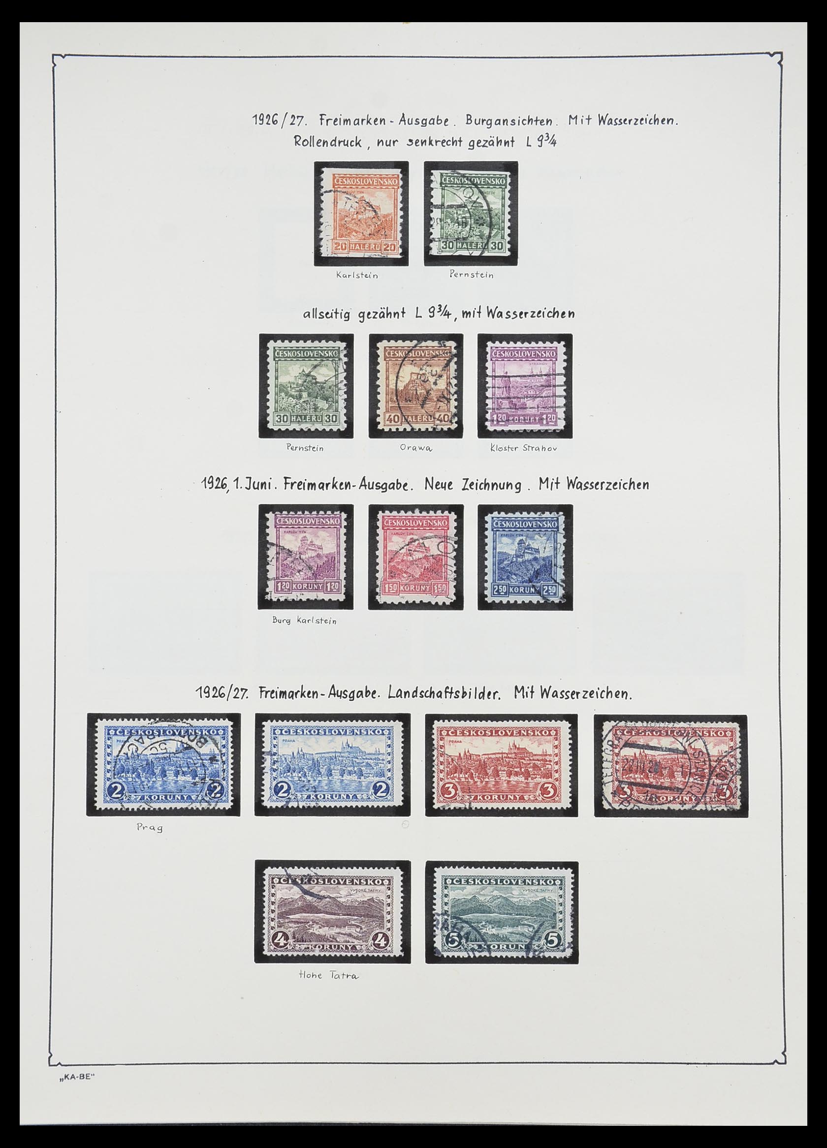 33952 029 - Postzegelverzameling 33952 Tsjechoslowakije 1918-1956.