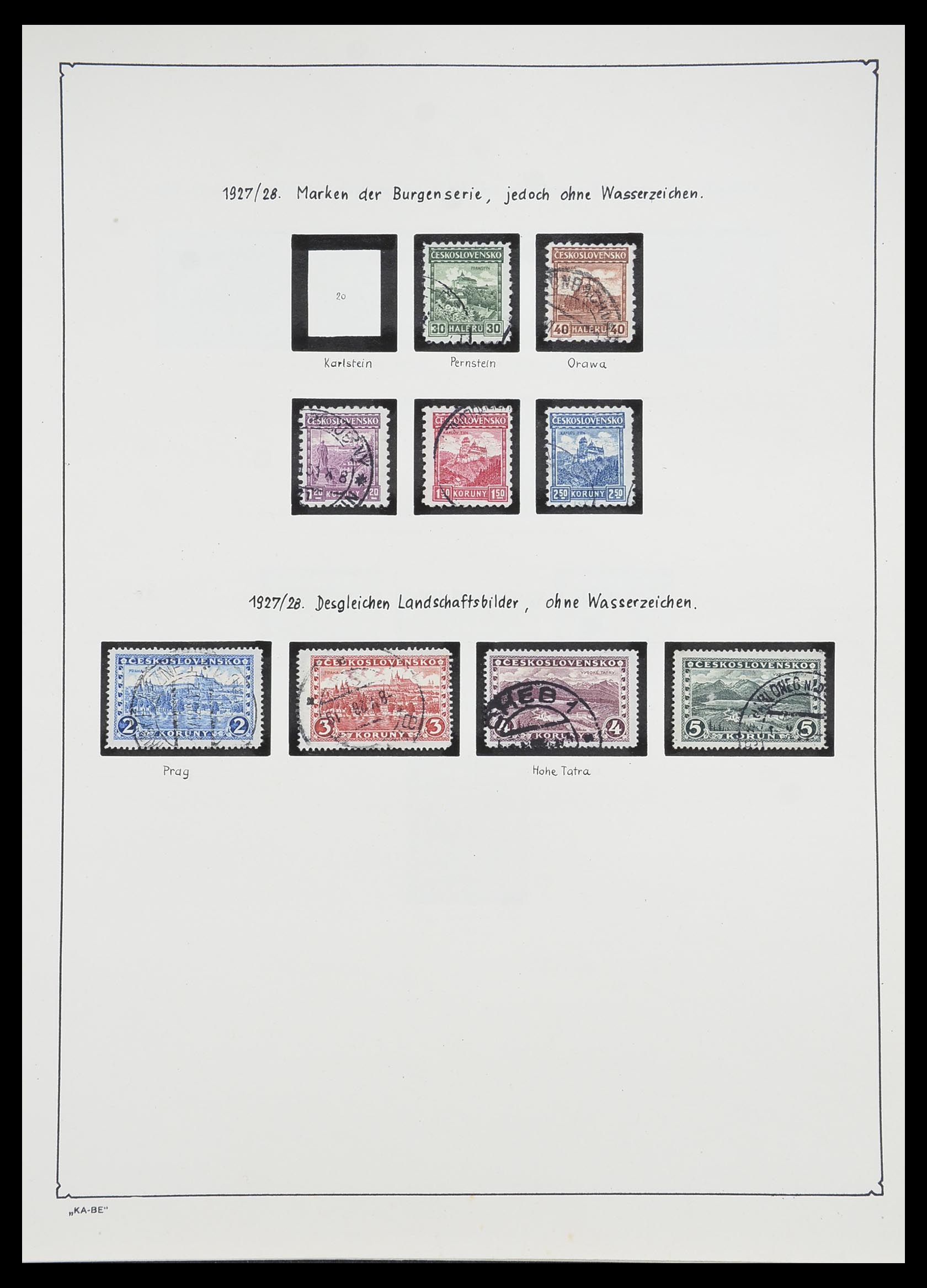 33952 030 - Postzegelverzameling 33952 Tsjechoslowakije 1918-1956.