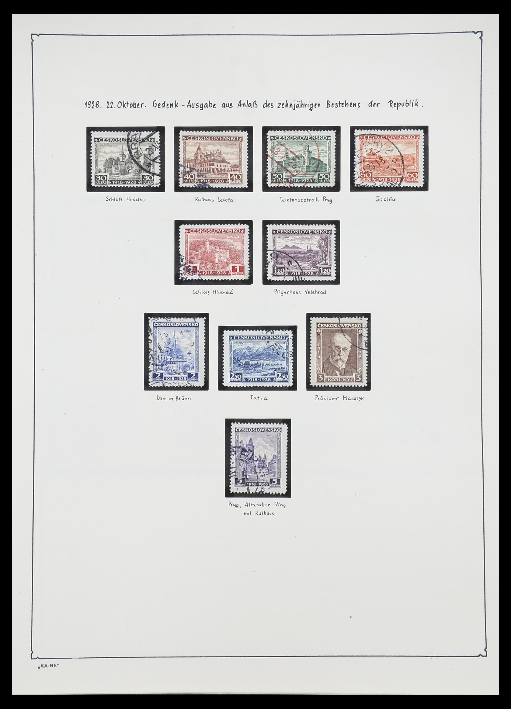 33952 031 - Postzegelverzameling 33952 Tsjechoslowakije 1918-1956.