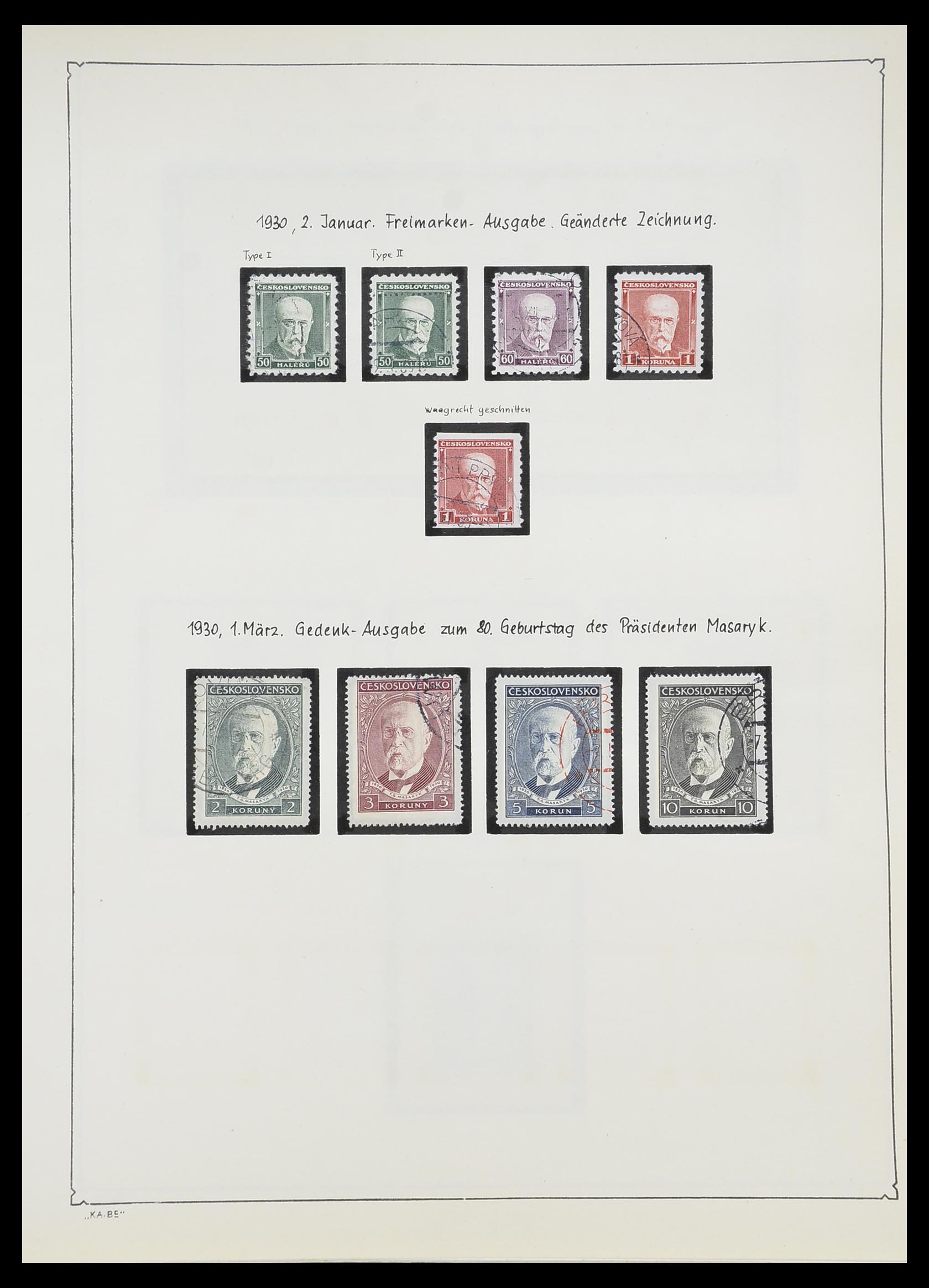 33952 034 - Postzegelverzameling 33952 Tsjechoslowakije 1918-1956.