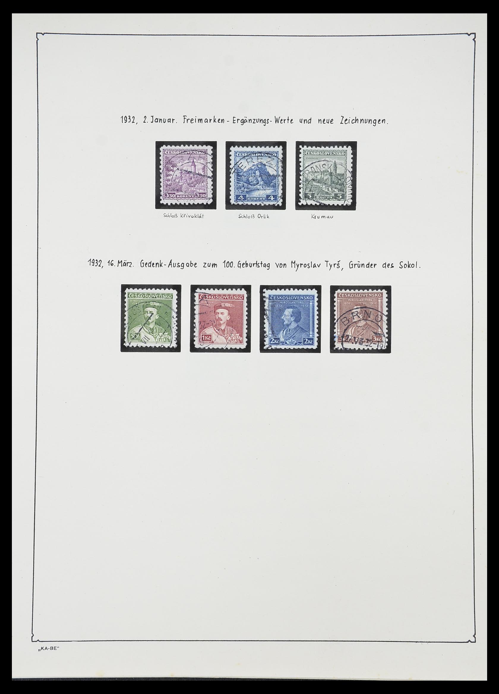 33952 037 - Postzegelverzameling 33952 Tsjechoslowakije 1918-1956.