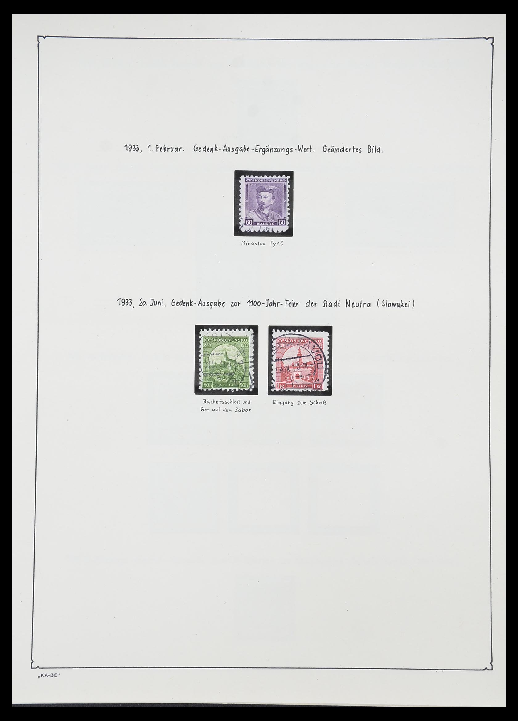 33952 038 - Postzegelverzameling 33952 Tsjechoslowakije 1918-1956.