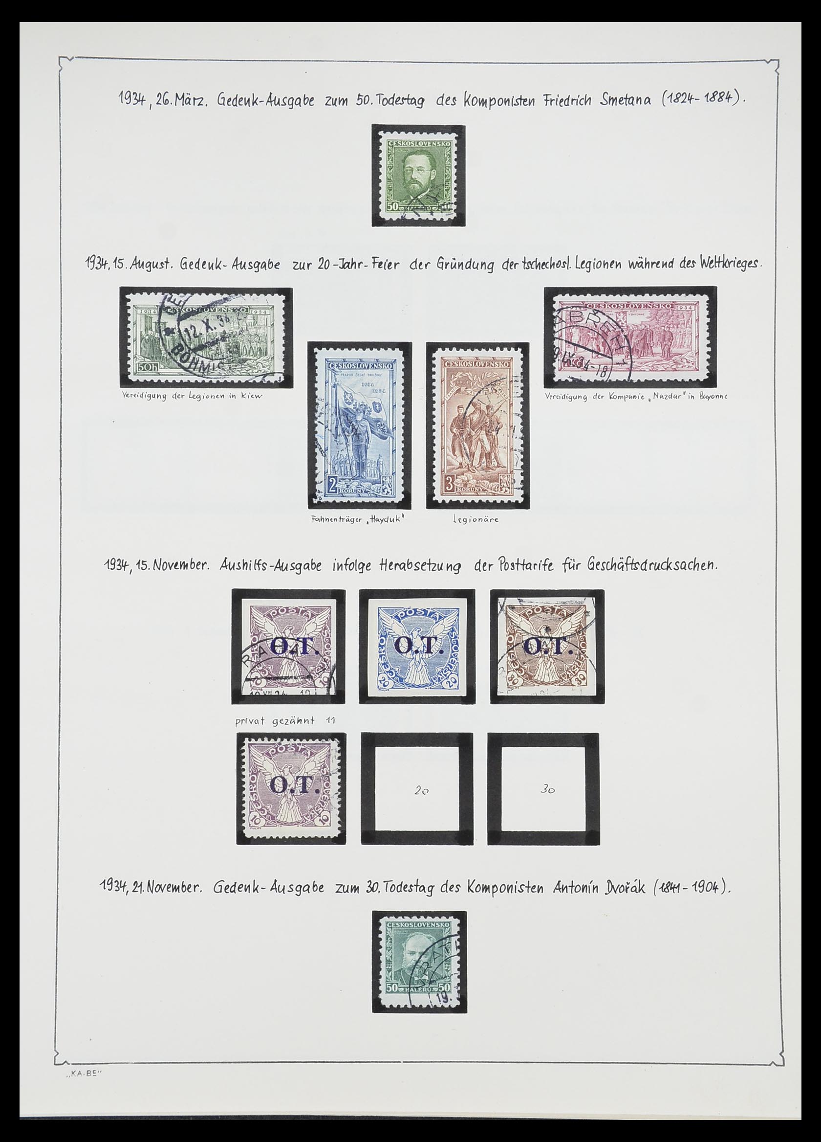 33952 039 - Postzegelverzameling 33952 Tsjechoslowakije 1918-1956.