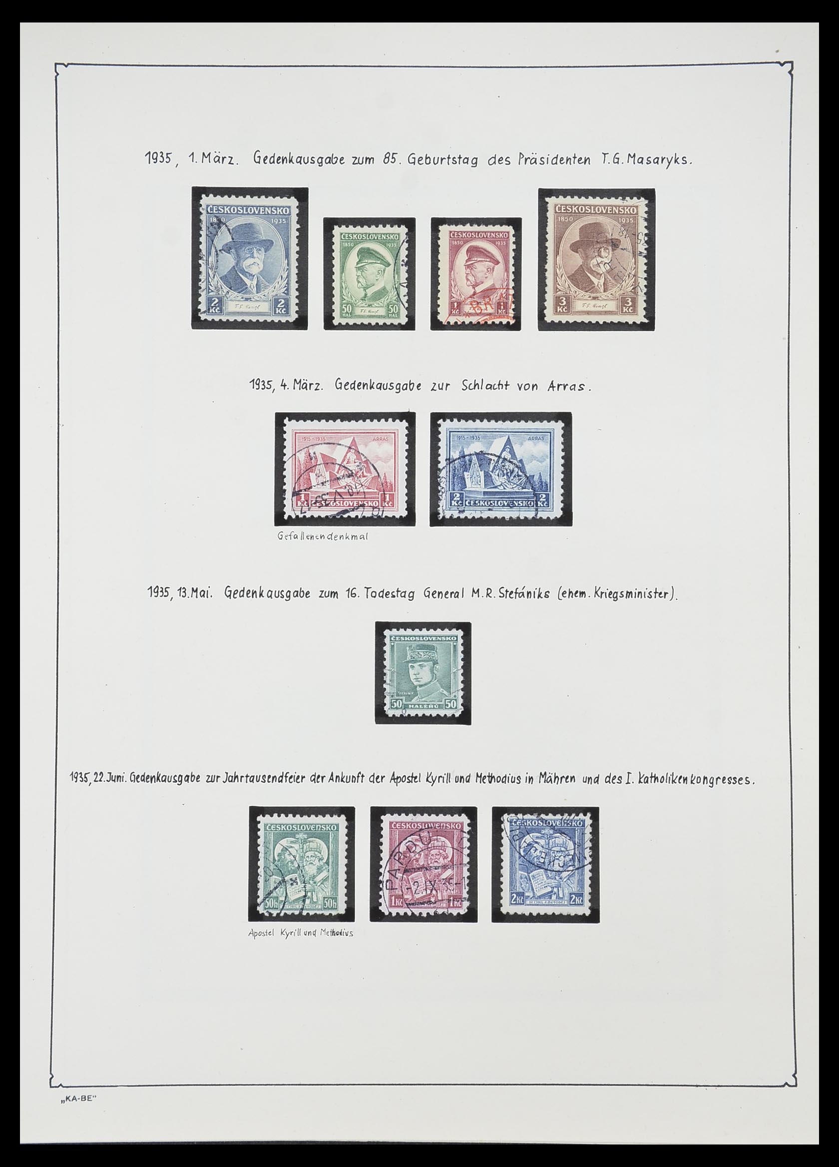 33952 041 - Postzegelverzameling 33952 Tsjechoslowakije 1918-1956.