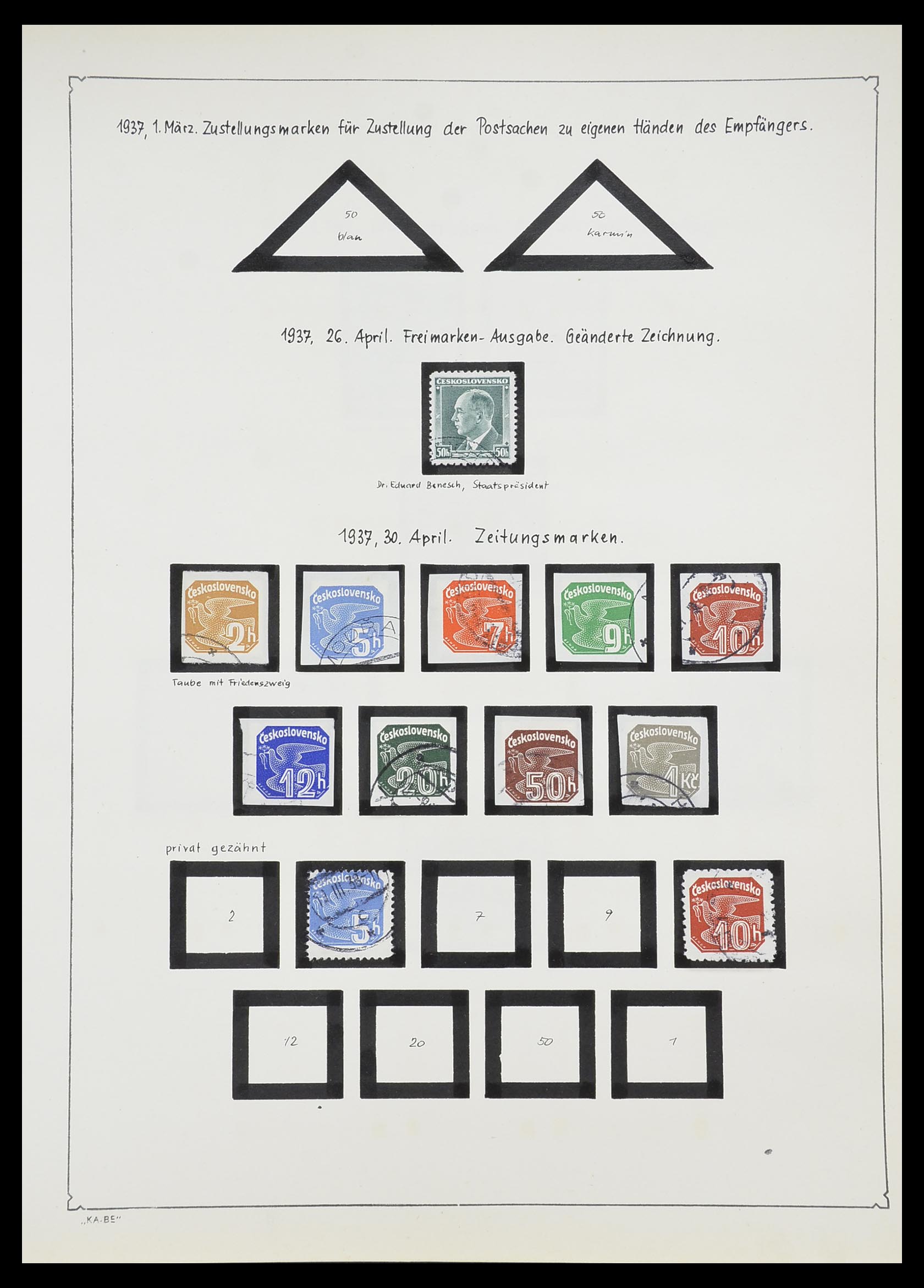 33952 044 - Stamp collection 33952 Czechoslovakia 1918-1956.