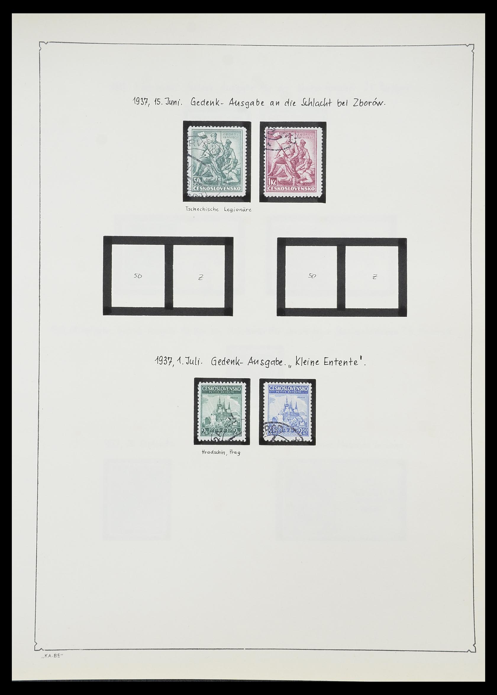 33952 046 - Postzegelverzameling 33952 Tsjechoslowakije 1918-1956.