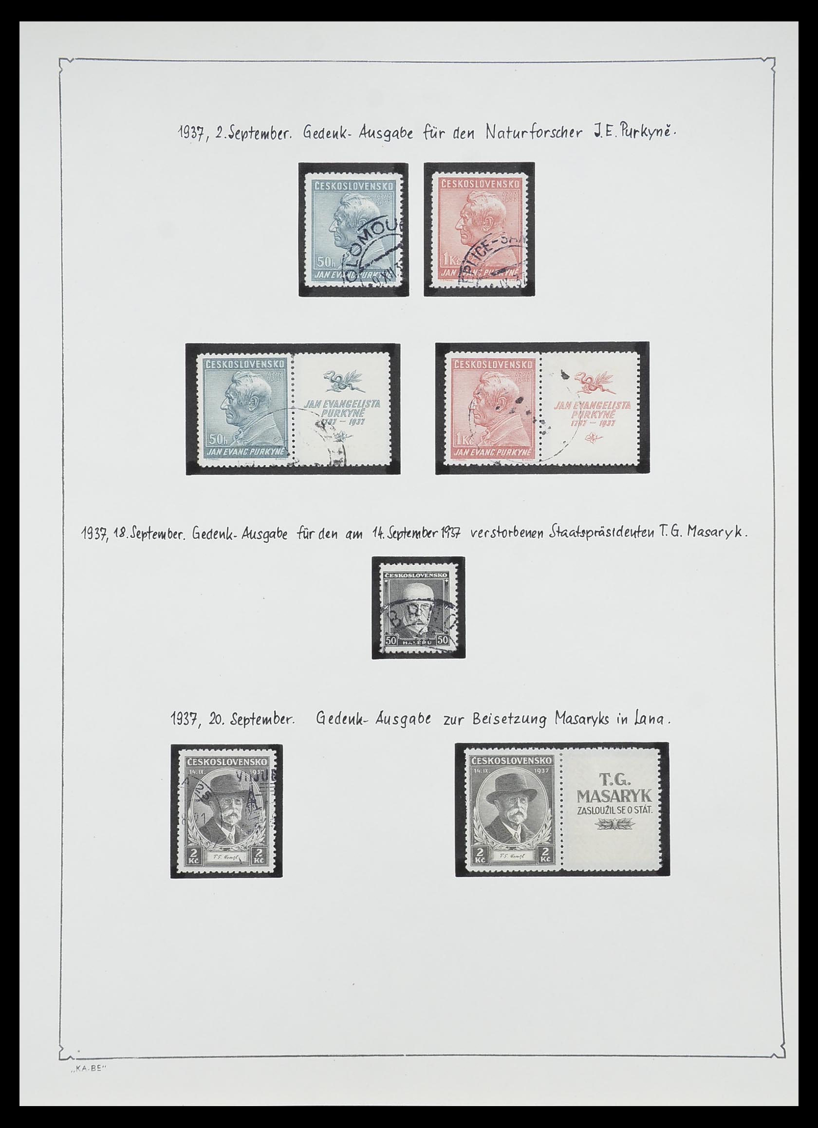 33952 047 - Postzegelverzameling 33952 Tsjechoslowakije 1918-1956.