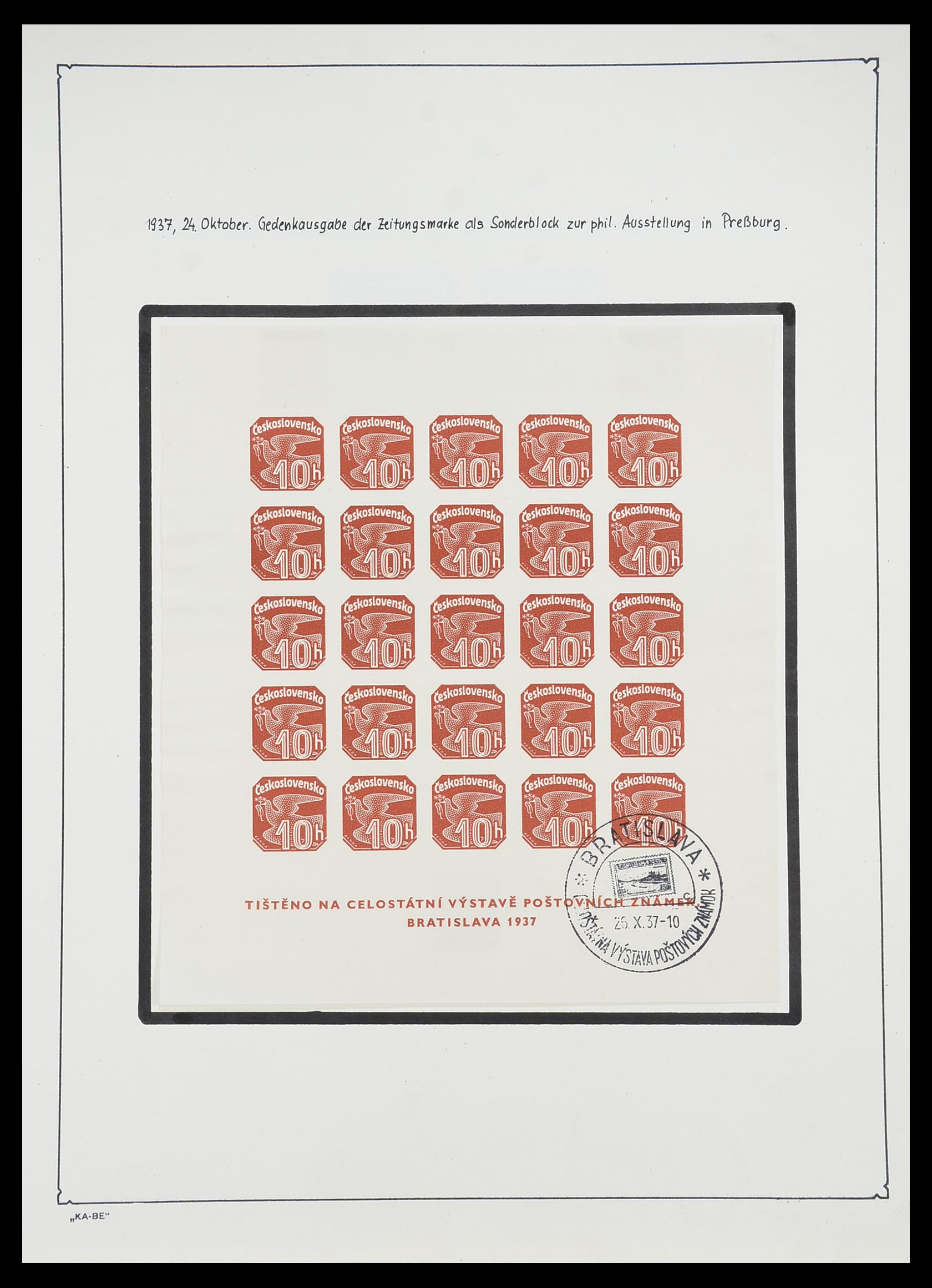 33952 050 - Postzegelverzameling 33952 Tsjechoslowakije 1918-1956.
