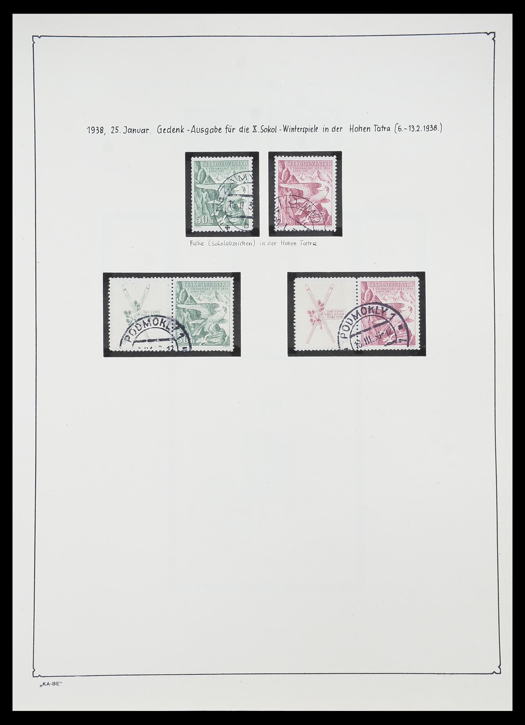 33952 051 - Postzegelverzameling 33952 Tsjechoslowakije 1918-1956.