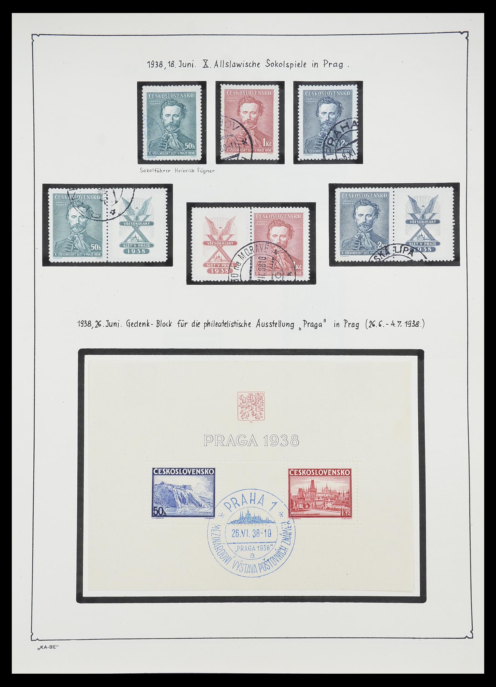 33952 054 - Postzegelverzameling 33952 Tsjechoslowakije 1918-1956.