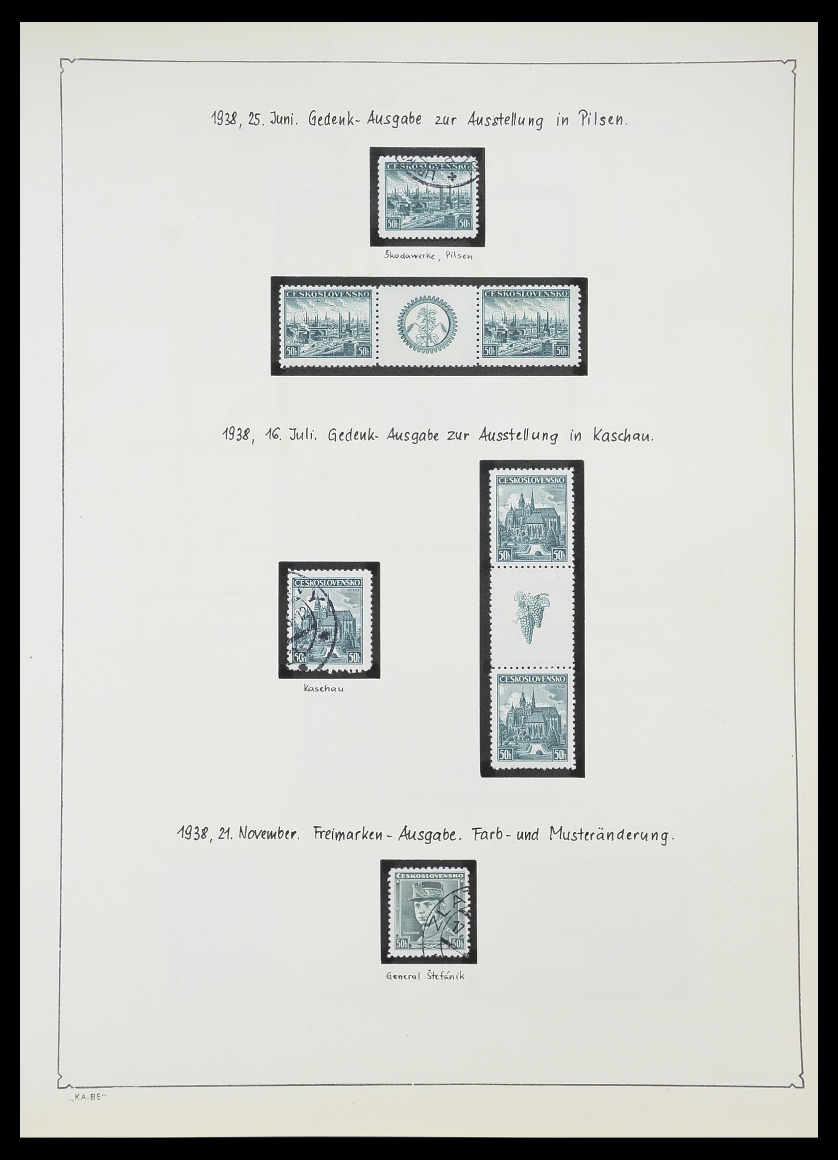 33952 055 - Postzegelverzameling 33952 Tsjechoslowakije 1918-1956.