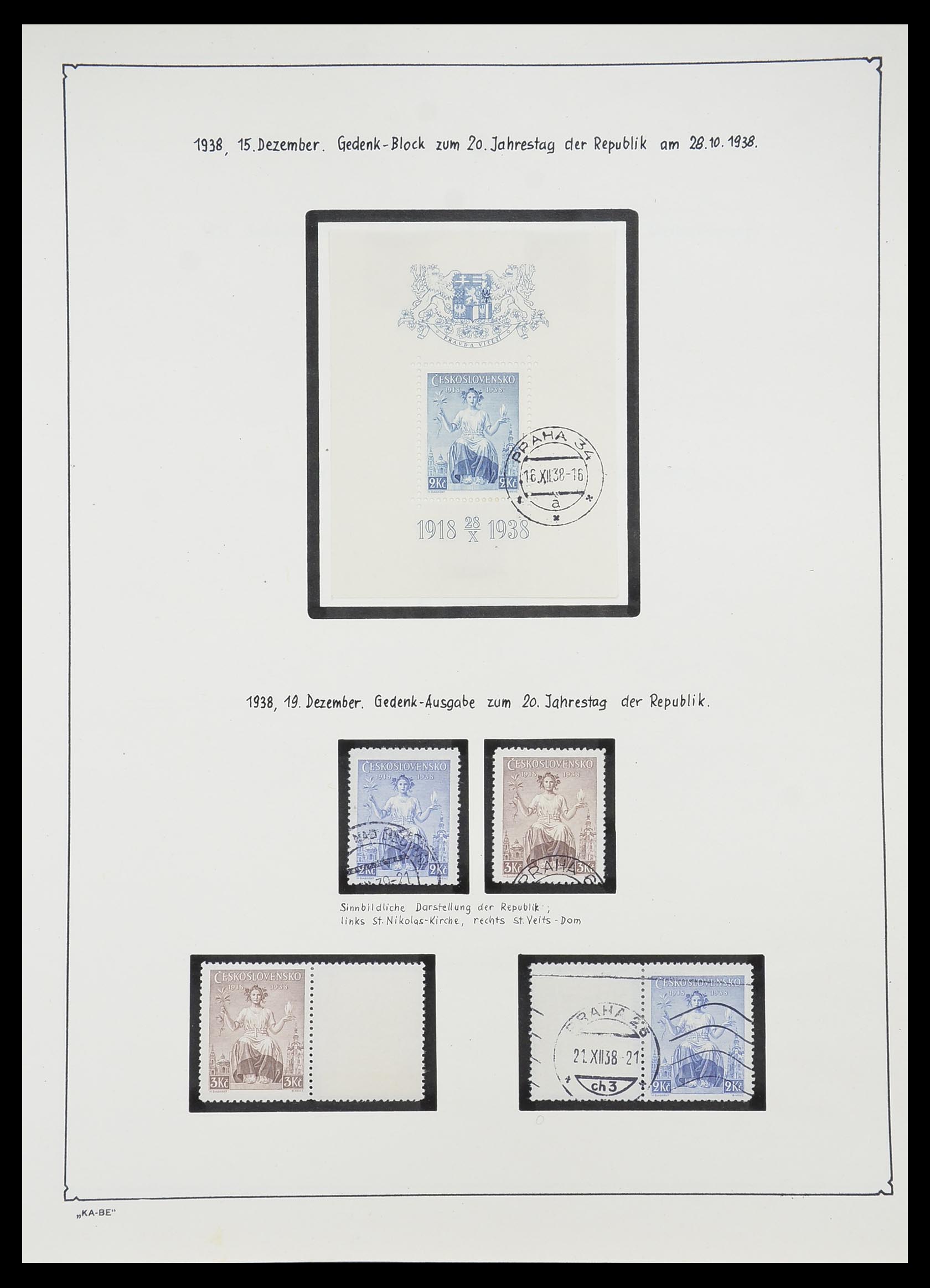 33952 056 - Postzegelverzameling 33952 Tsjechoslowakije 1918-1956.