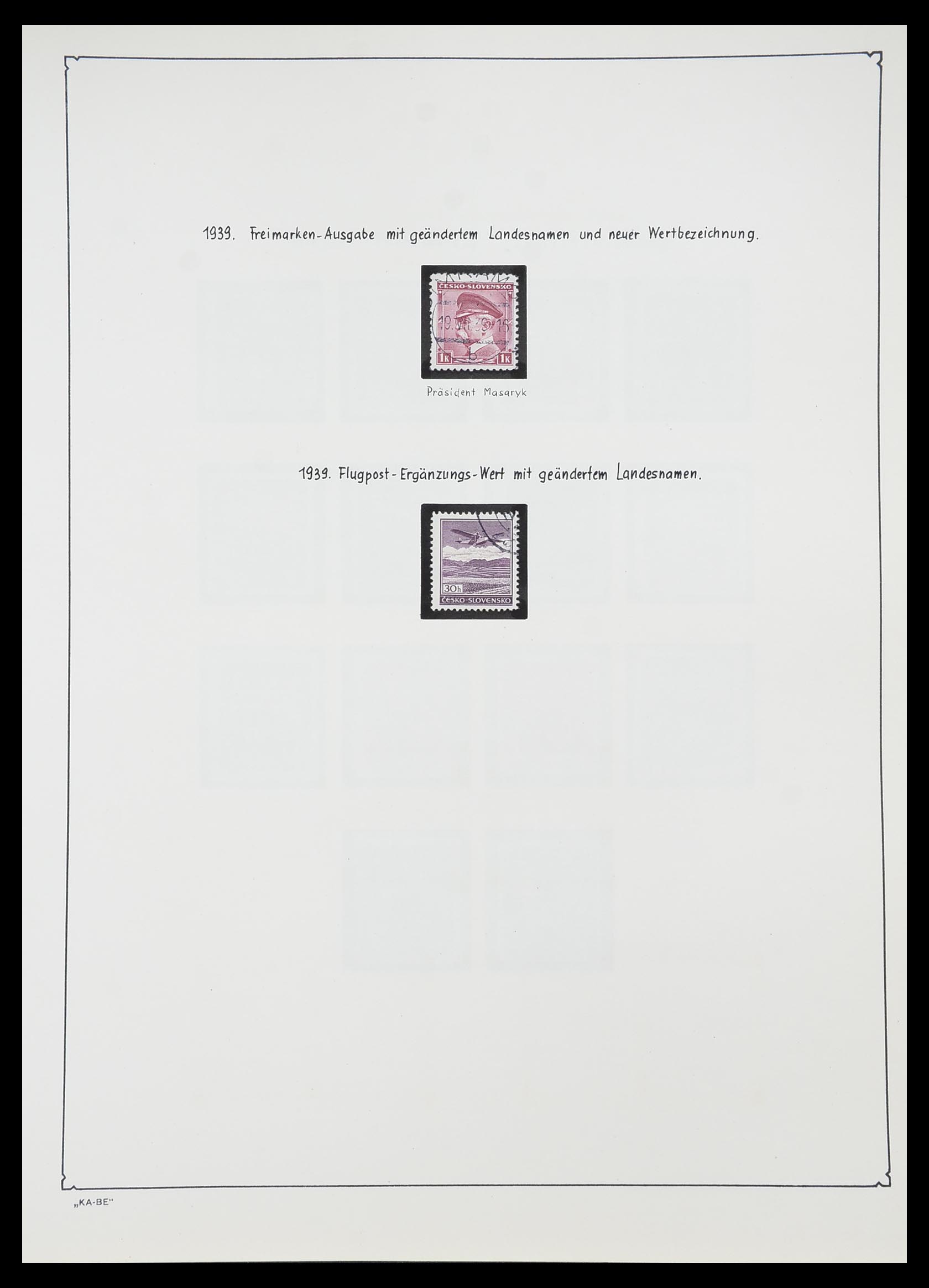 33952 057 - Postzegelverzameling 33952 Tsjechoslowakije 1918-1956.