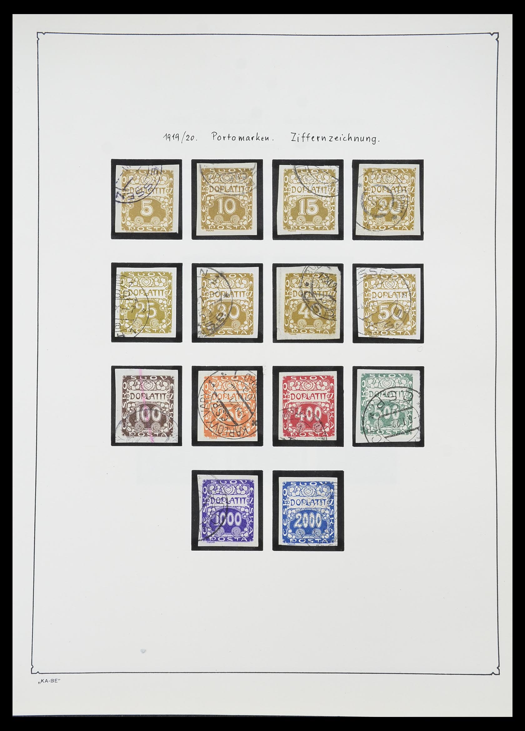 33952 058 - Postzegelverzameling 33952 Tsjechoslowakije 1918-1956.