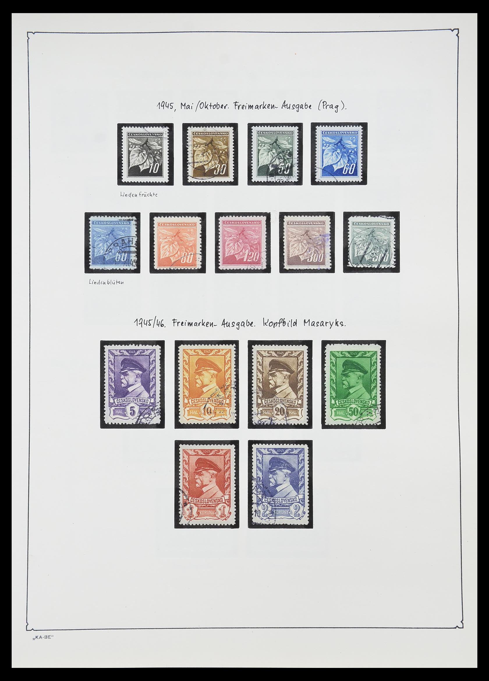 33952 070 - Stamp collection 33952 Czechoslovakia 1918-1956.
