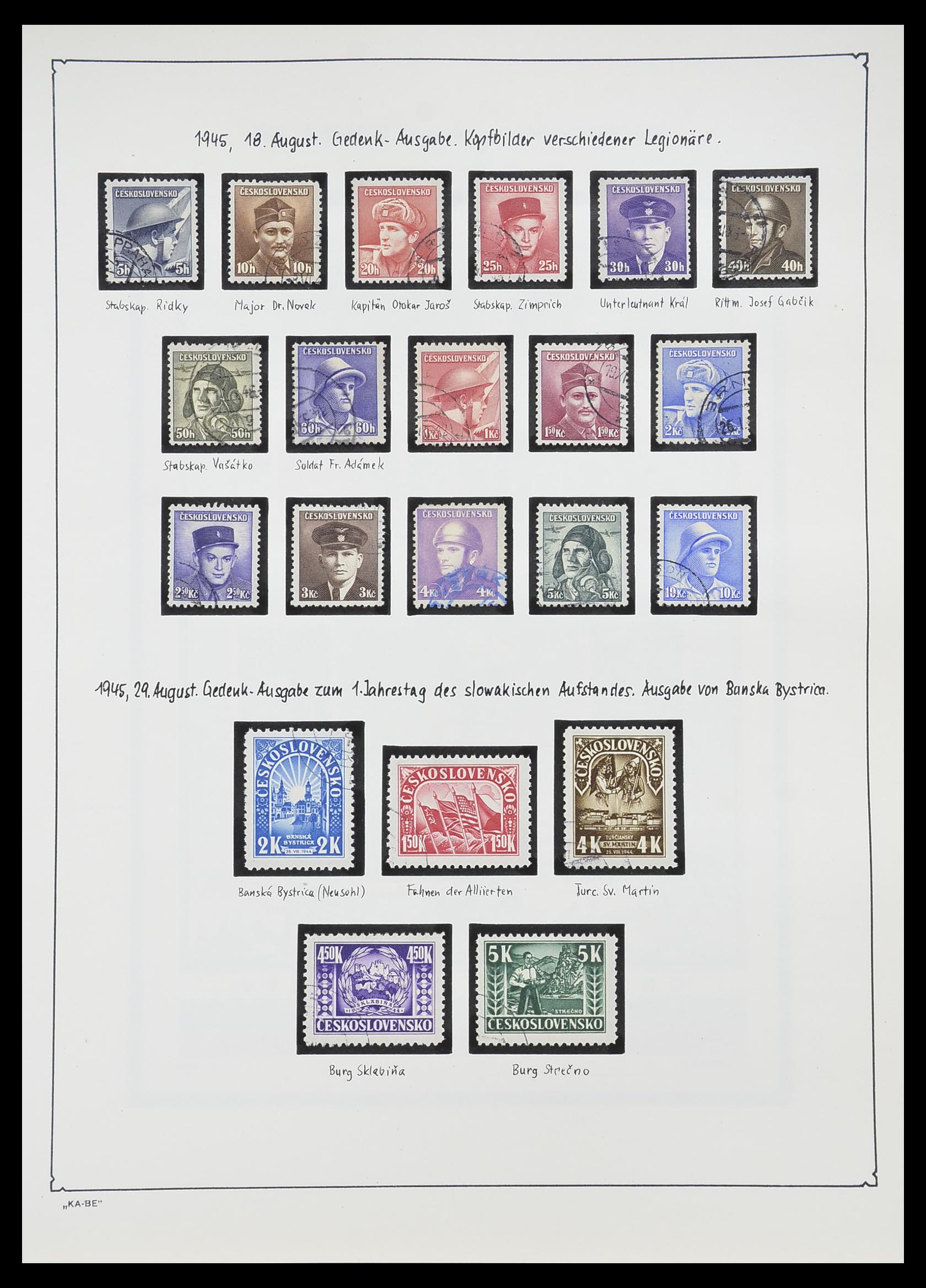 33952 071 - Stamp collection 33952 Czechoslovakia 1918-1956.