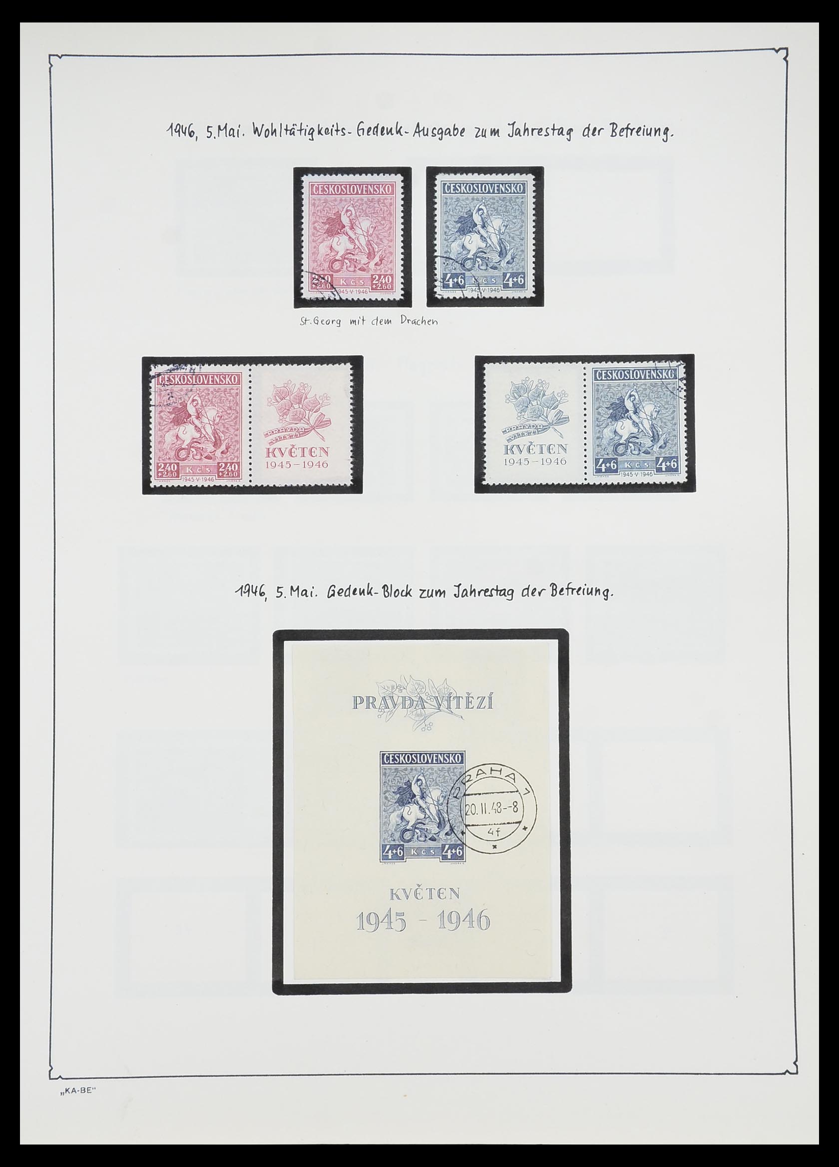 33952 075 - Stamp collection 33952 Czechoslovakia 1918-1956.