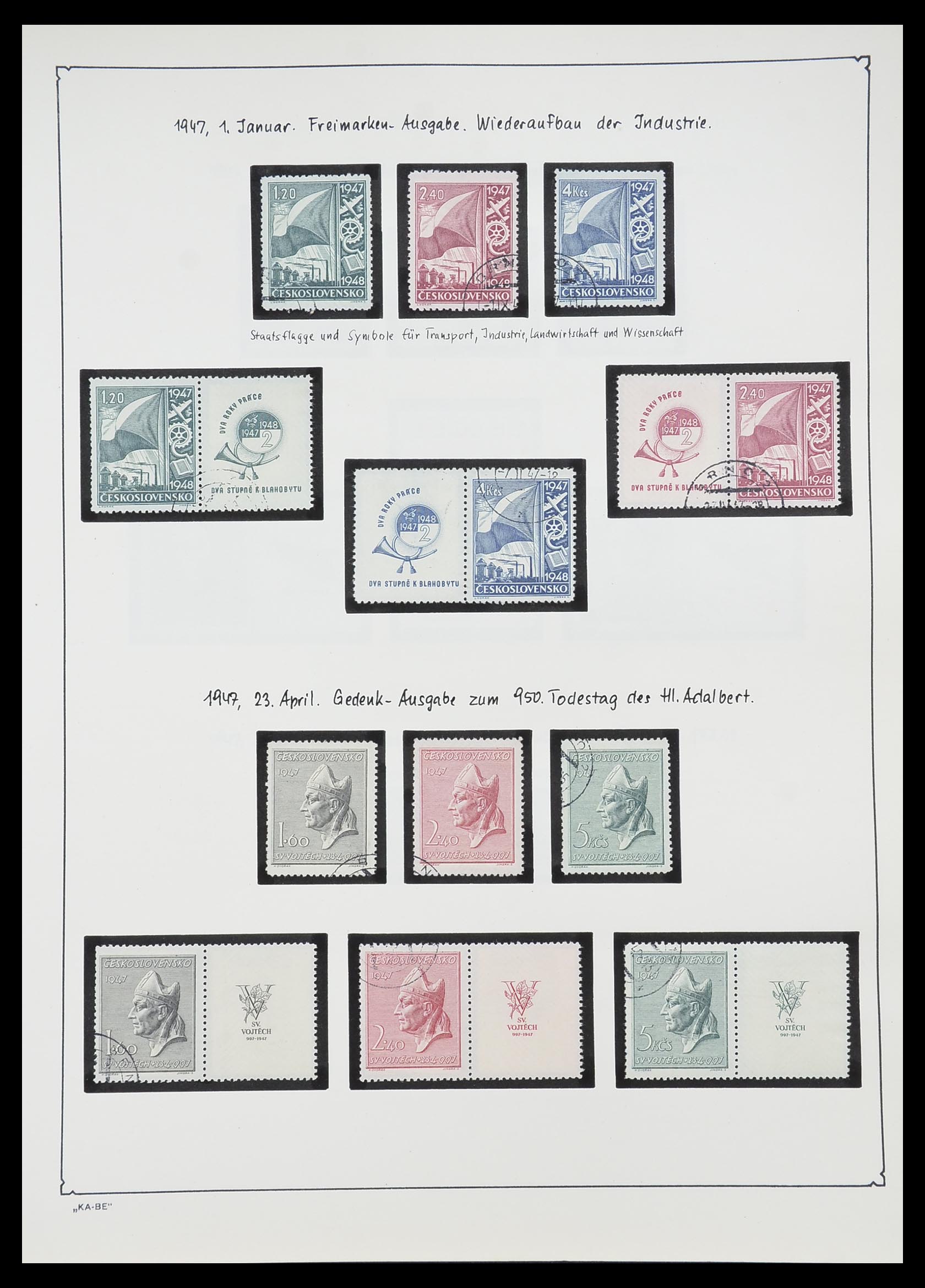 33952 079 - Postzegelverzameling 33952 Tsjechoslowakije 1918-1956.