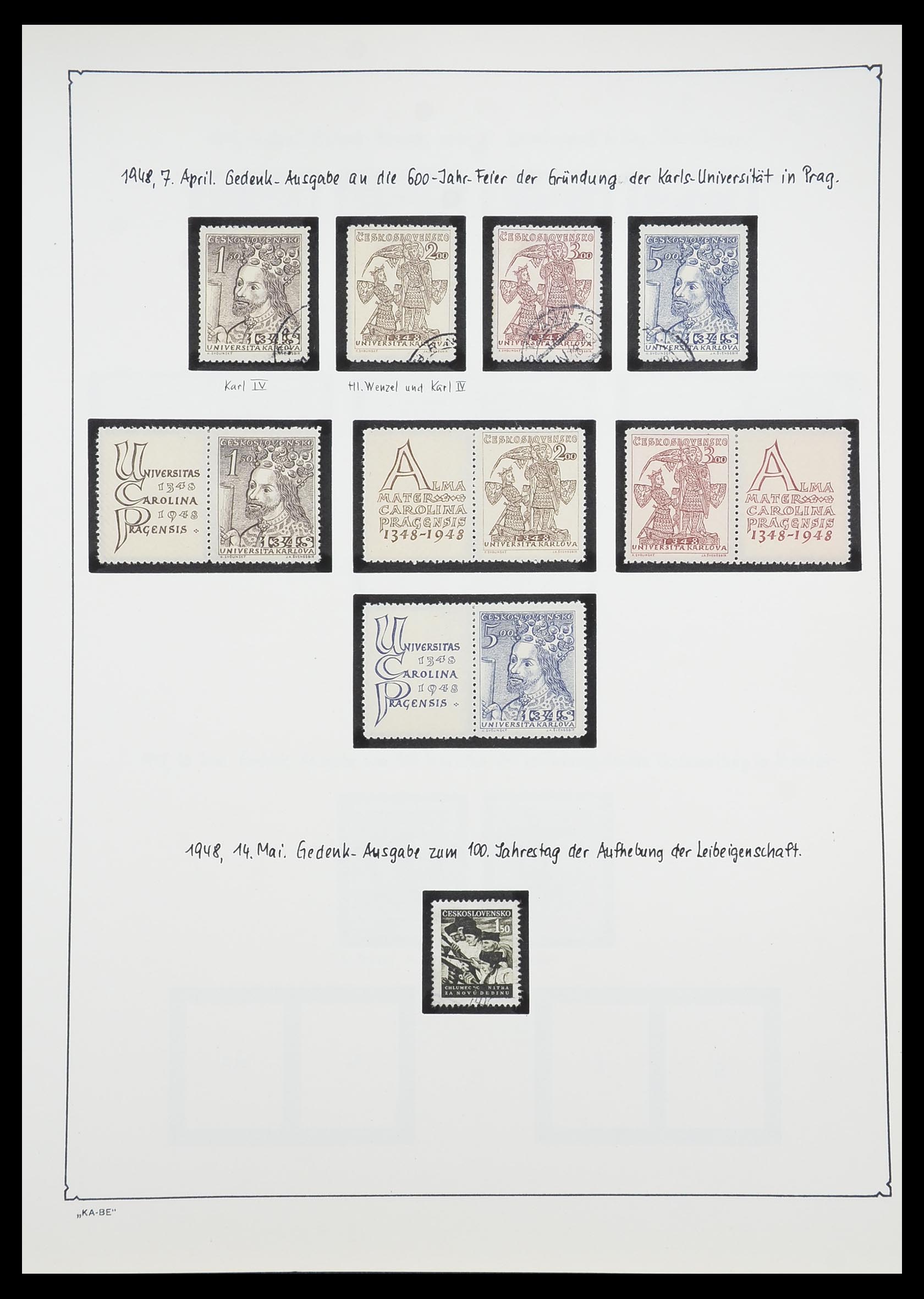 33952 083 - Postzegelverzameling 33952 Tsjechoslowakije 1918-1956.