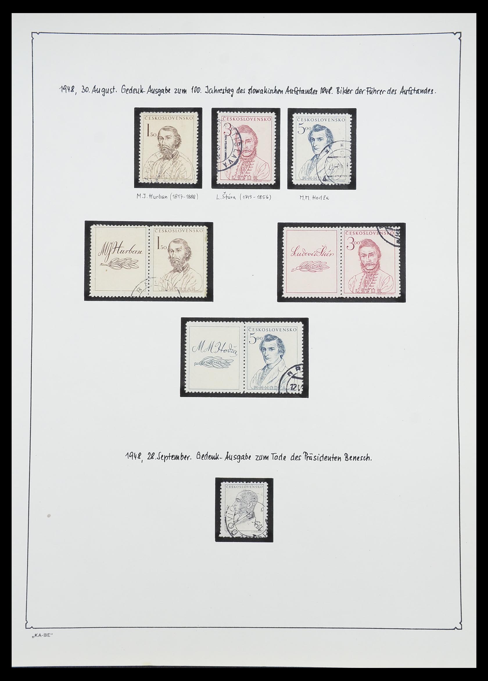 33952 085 - Postzegelverzameling 33952 Tsjechoslowakije 1918-1956.