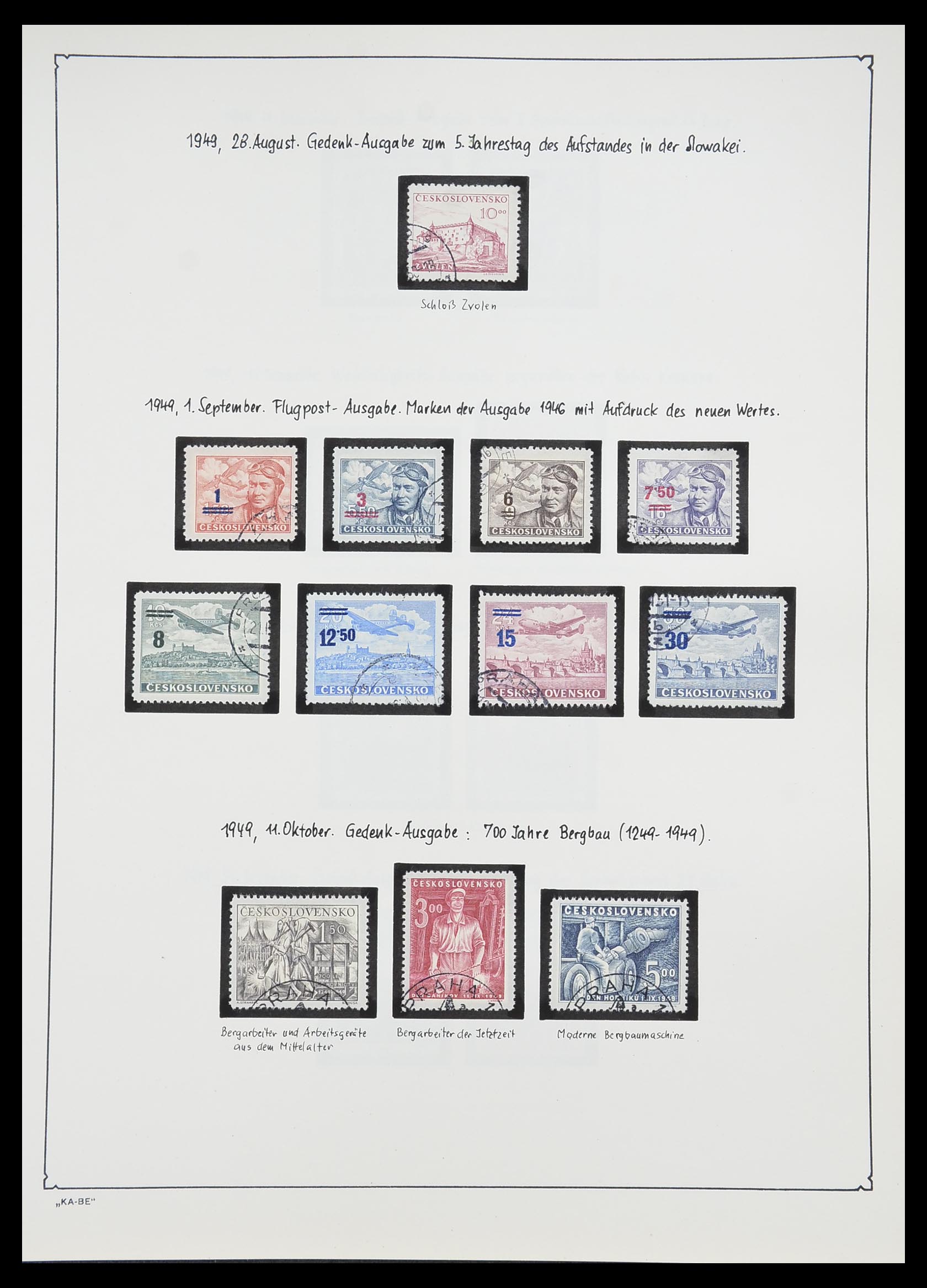 33952 093 - Postzegelverzameling 33952 Tsjechoslowakije 1918-1956.