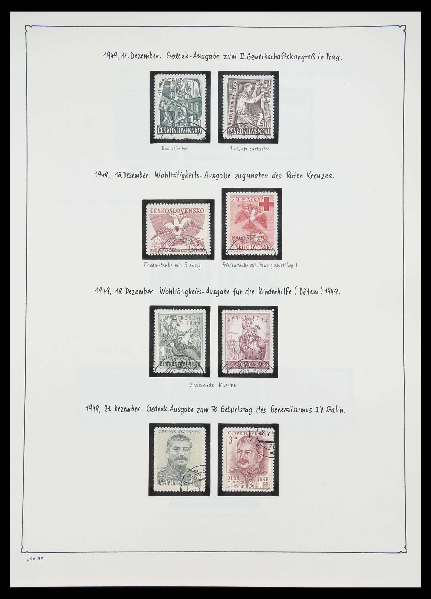 33952 094 - Postzegelverzameling 33952 Tsjechoslowakije 1918-1956.