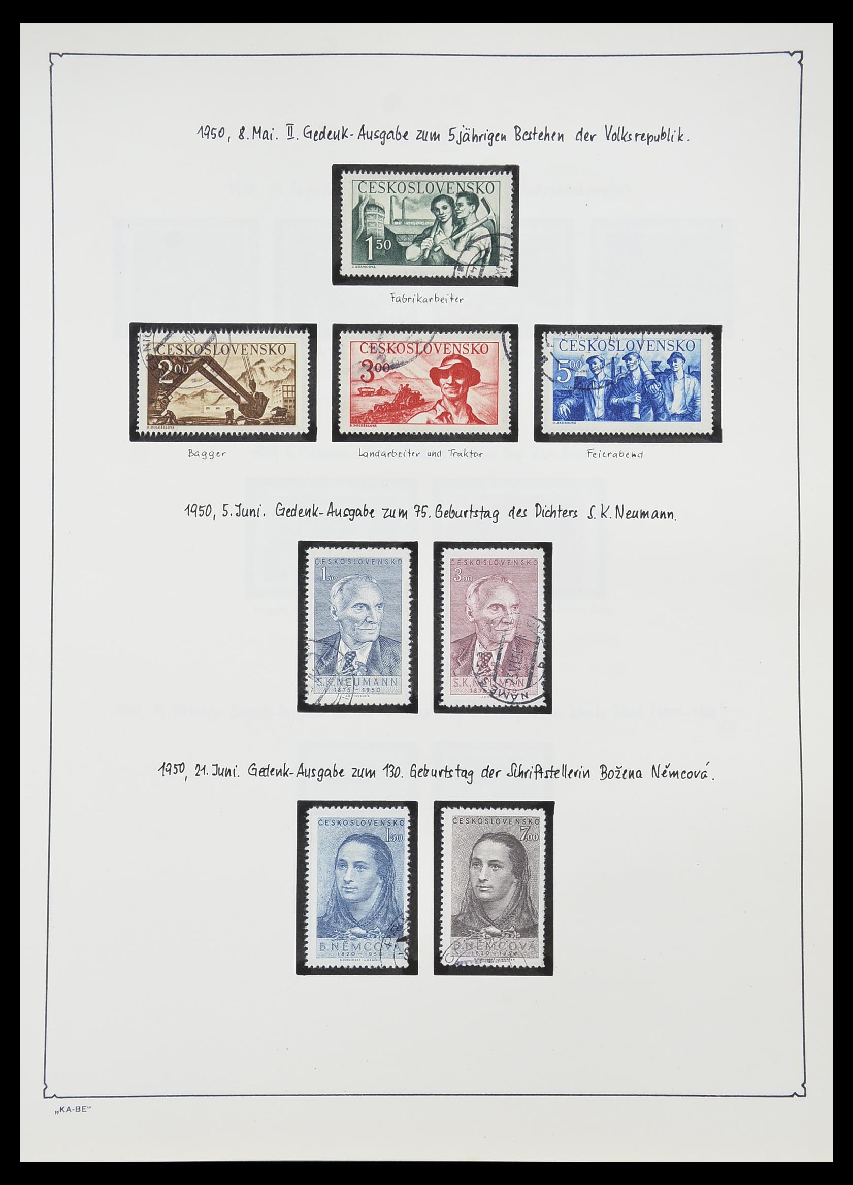 33952 096 - Postzegelverzameling 33952 Tsjechoslowakije 1918-1956.