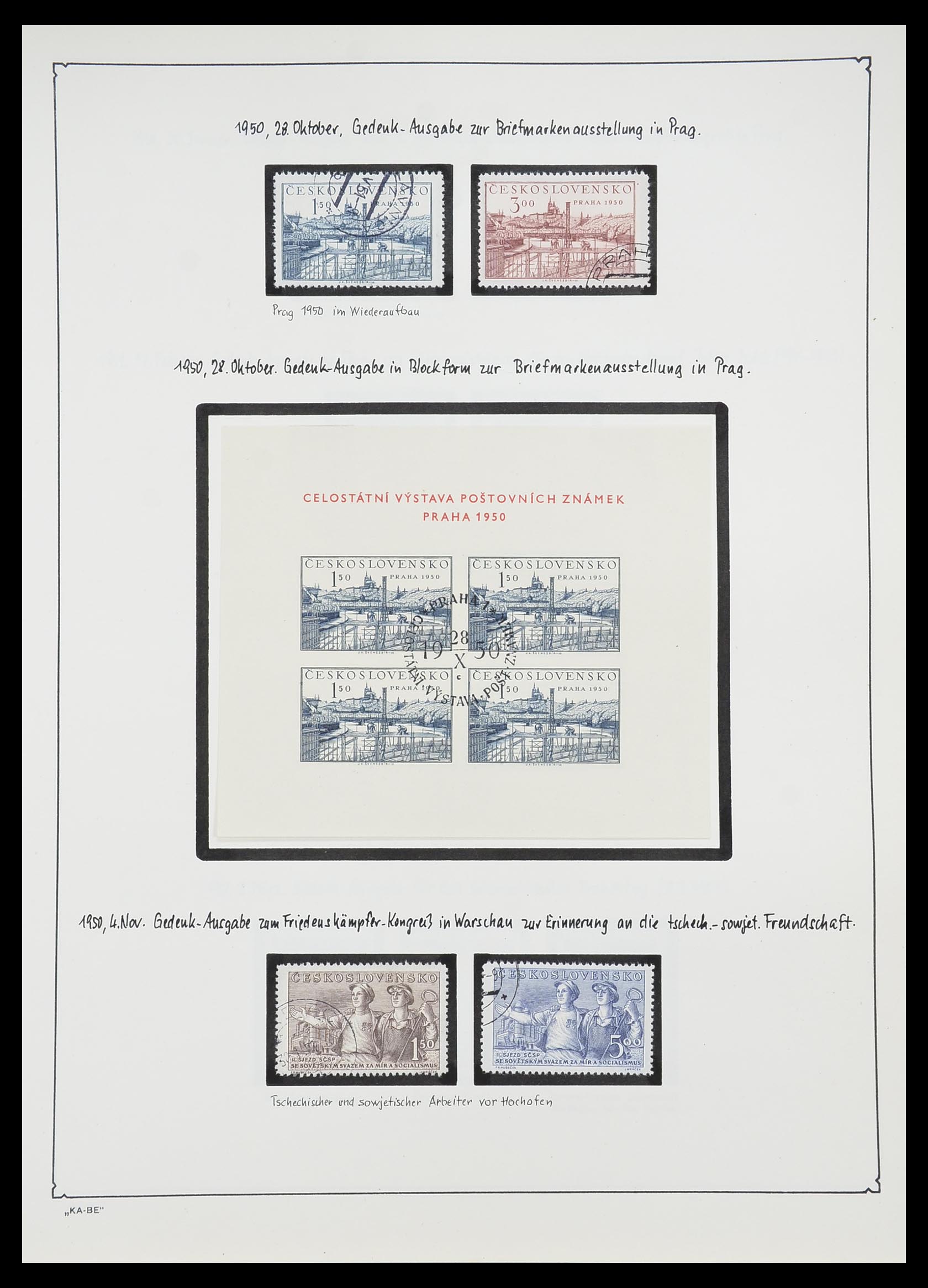 33952 099 - Postzegelverzameling 33952 Tsjechoslowakije 1918-1956.