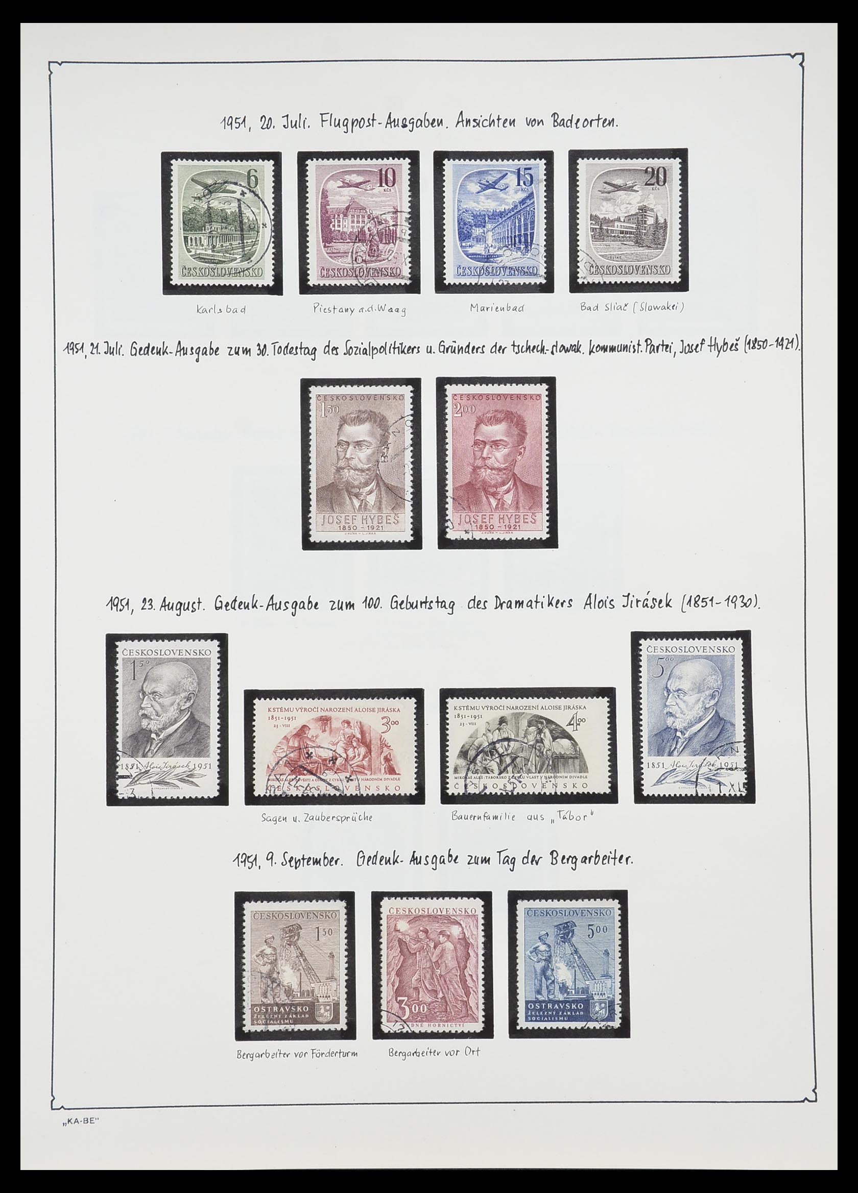 33952 103 - Postzegelverzameling 33952 Tsjechoslowakije 1918-1956.