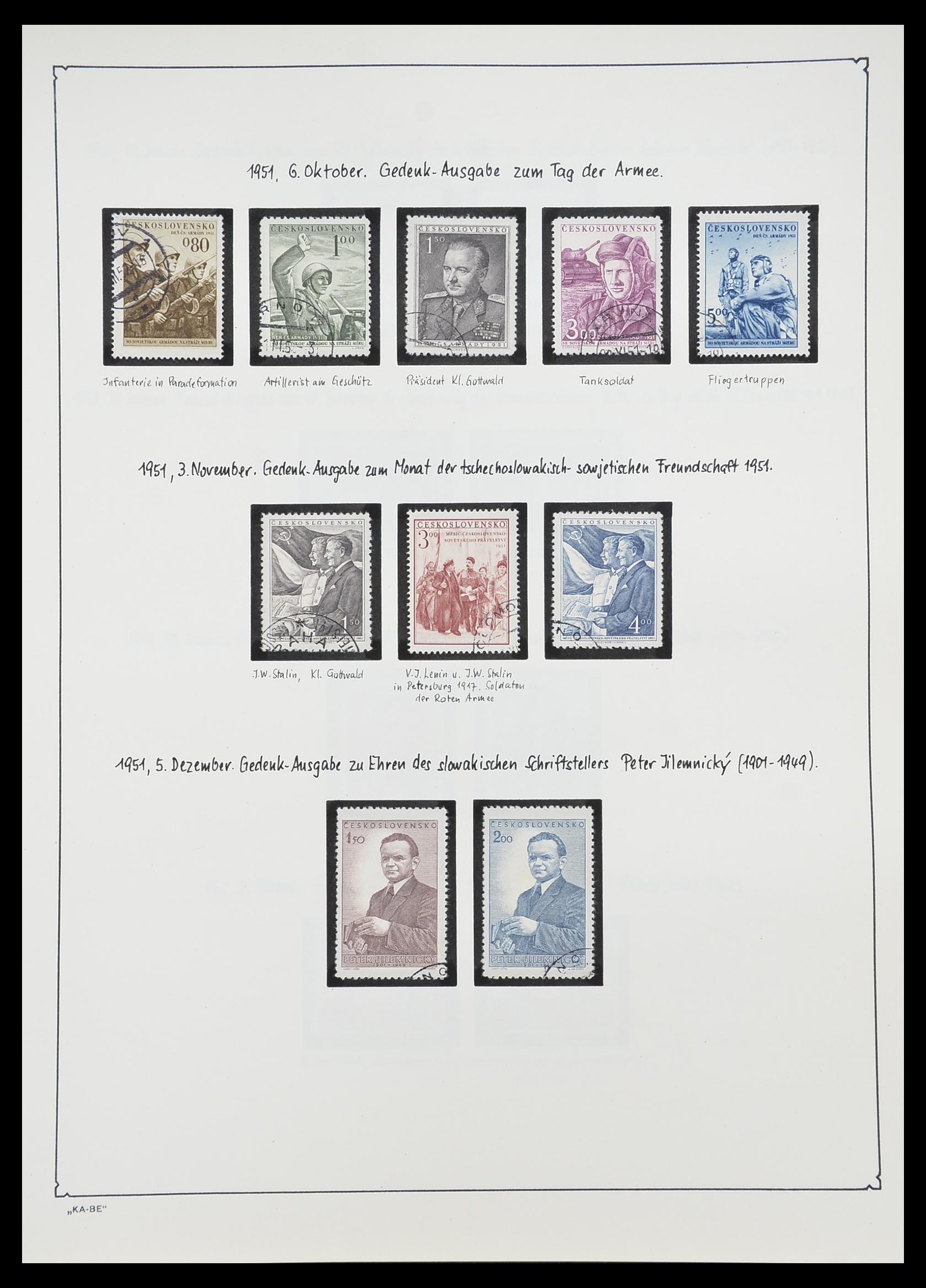 33952 104 - Postzegelverzameling 33952 Tsjechoslowakije 1918-1956.