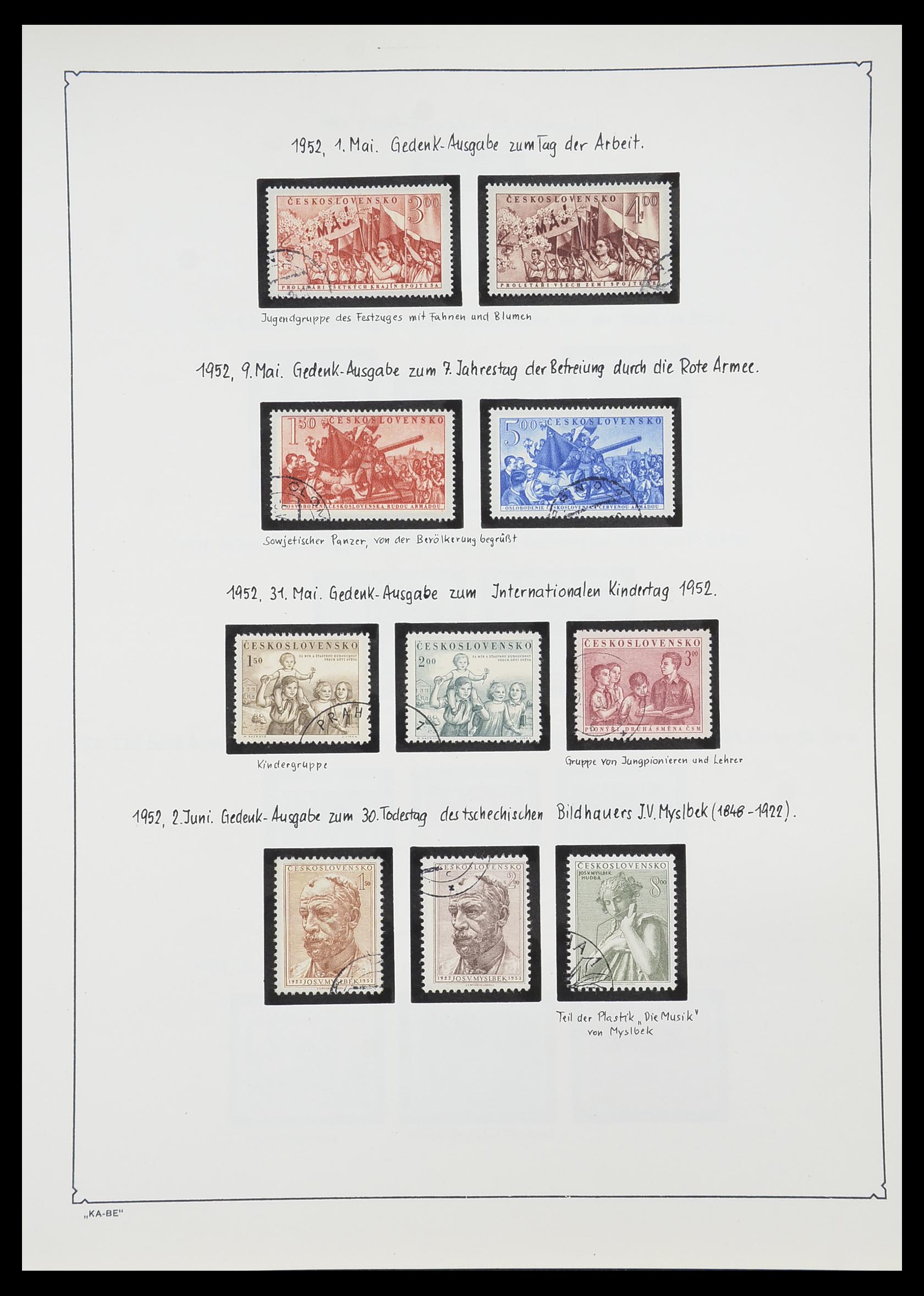 33952 108 - Postzegelverzameling 33952 Tsjechoslowakije 1918-1956.