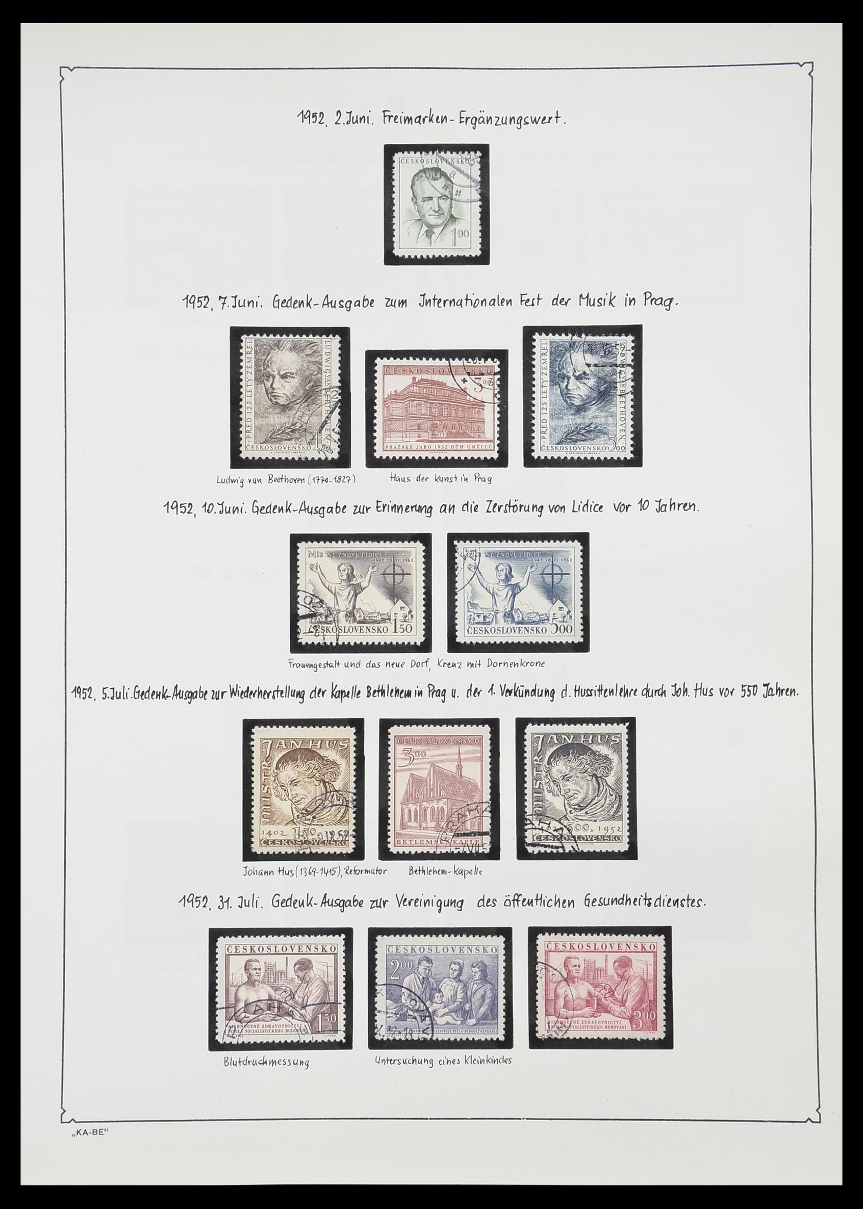 33952 109 - Postzegelverzameling 33952 Tsjechoslowakije 1918-1956.