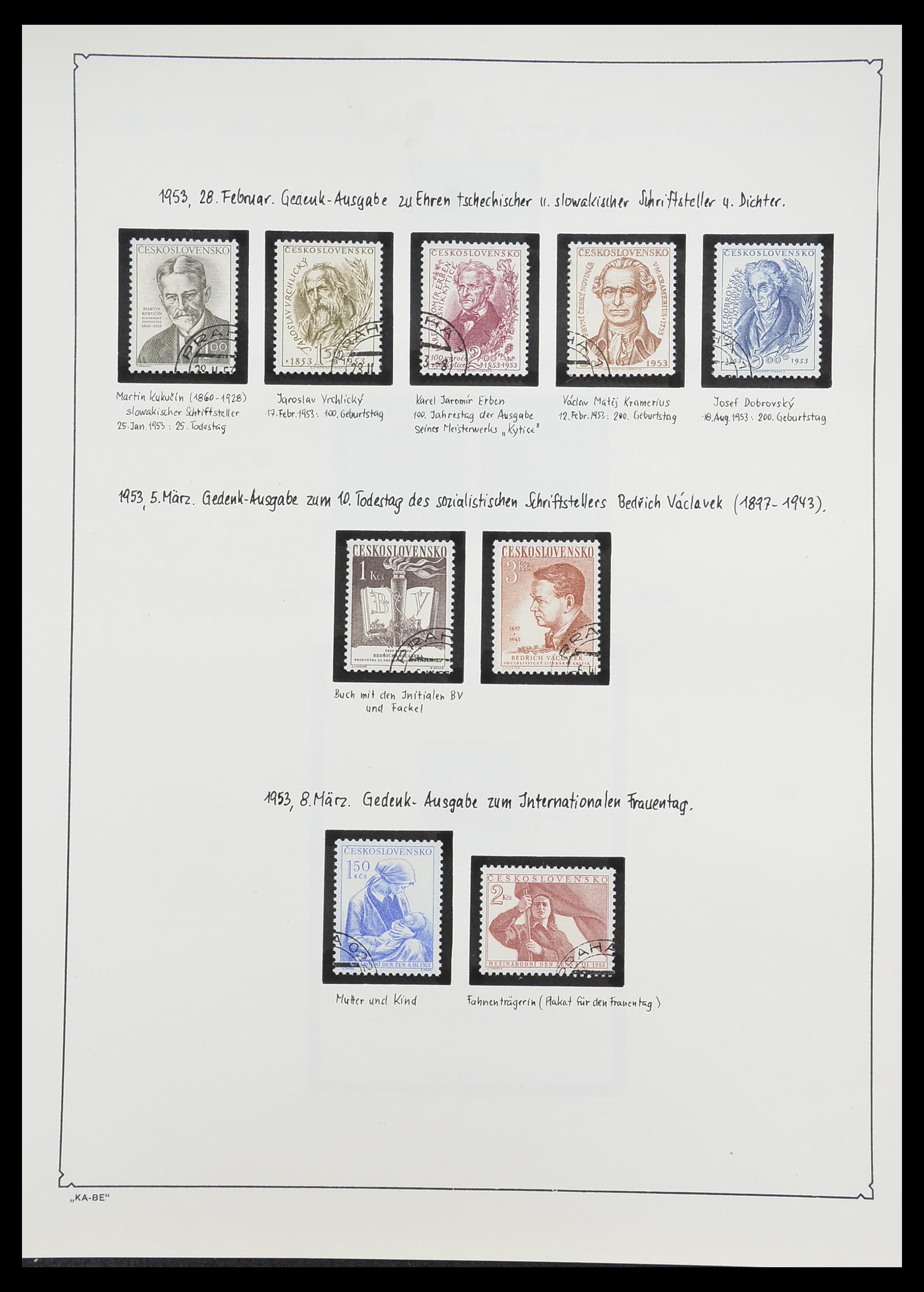33952 114 - Postzegelverzameling 33952 Tsjechoslowakije 1918-1956.