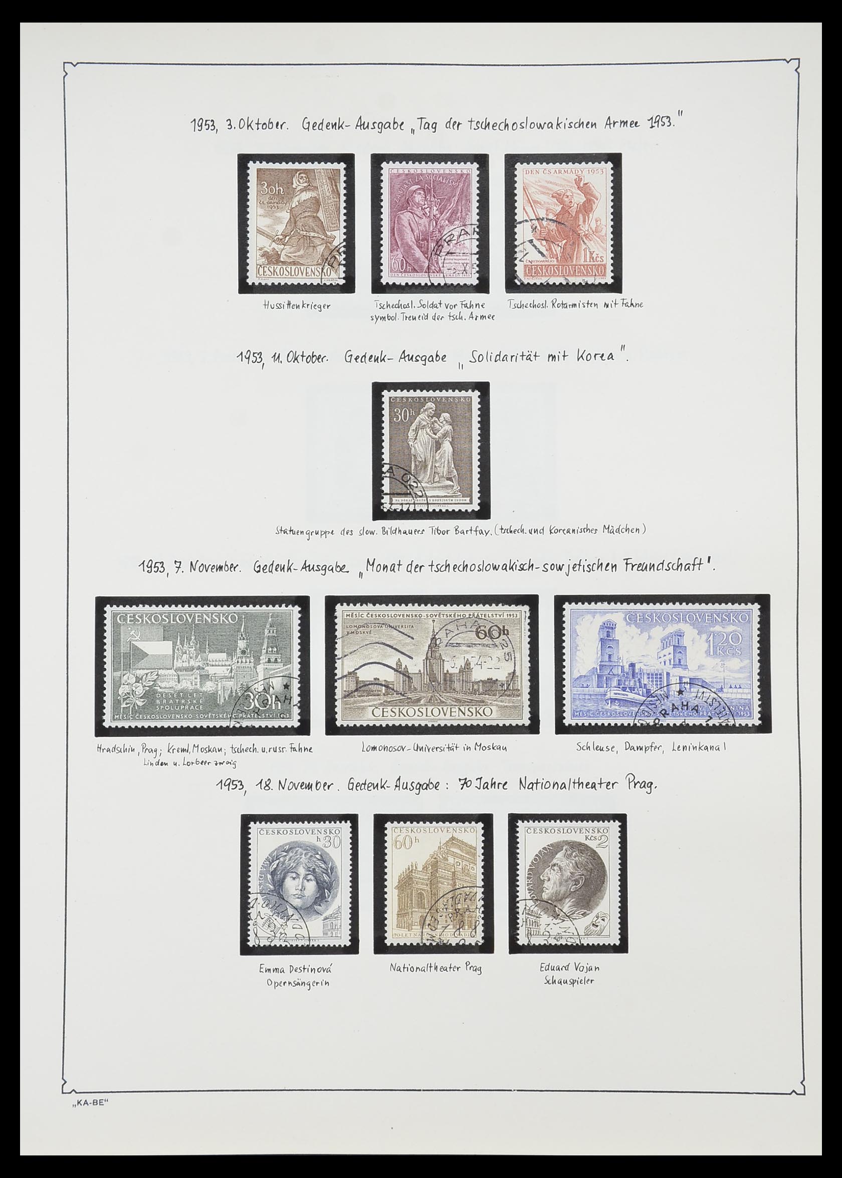 33952 119 - Postzegelverzameling 33952 Tsjechoslowakije 1918-1956.