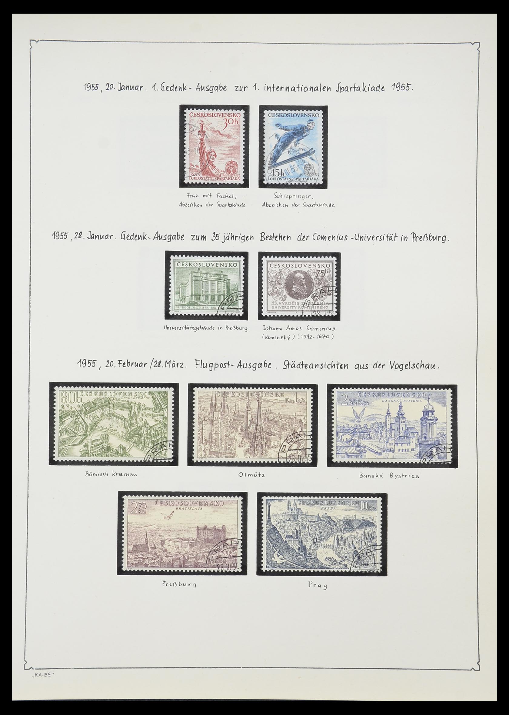 33952 126 - Postzegelverzameling 33952 Tsjechoslowakije 1918-1956.