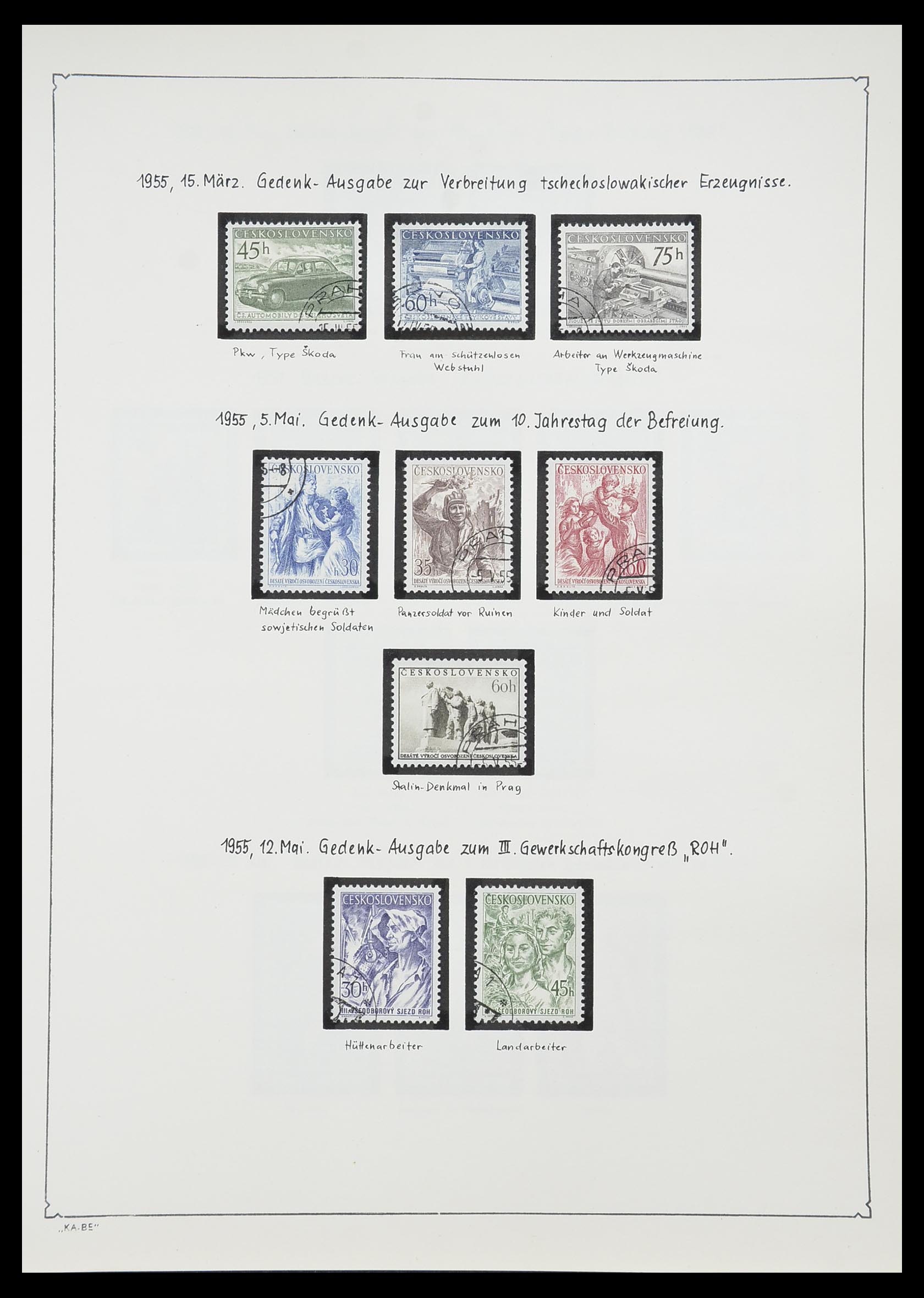 33952 127 - Postzegelverzameling 33952 Tsjechoslowakije 1918-1956.