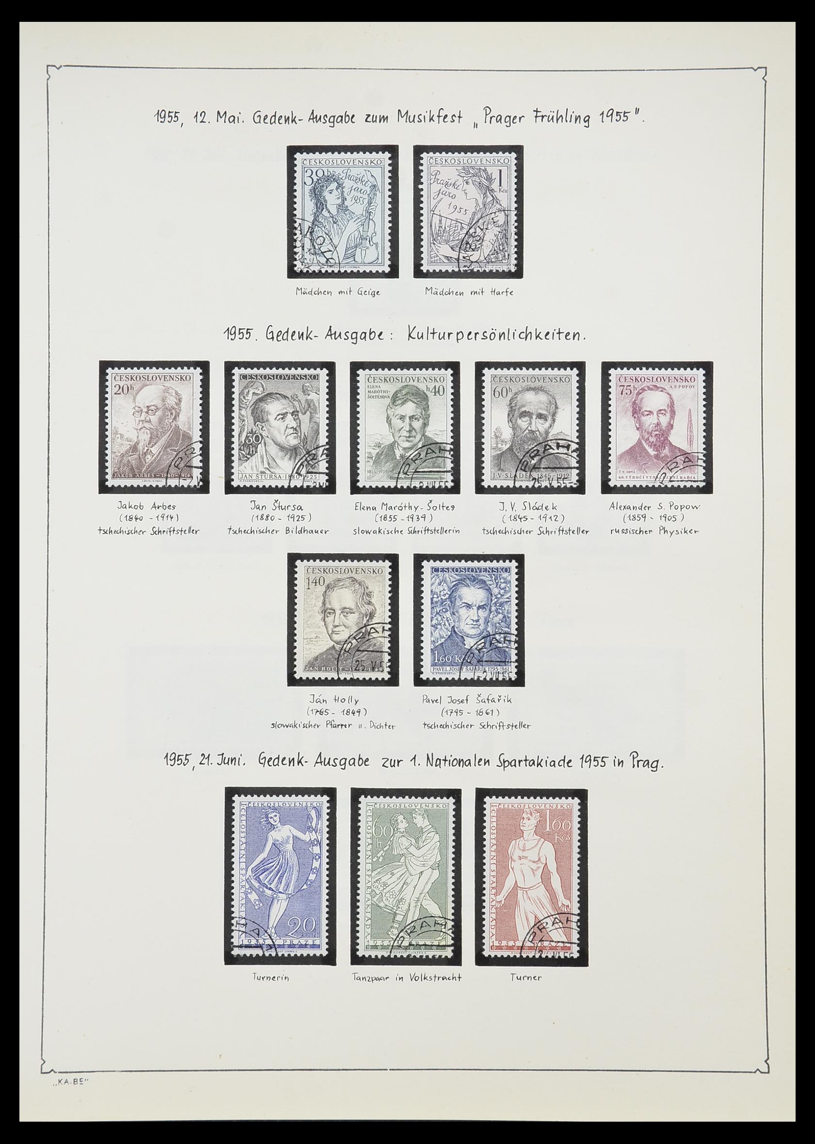 33952 128 - Postzegelverzameling 33952 Tsjechoslowakije 1918-1956.