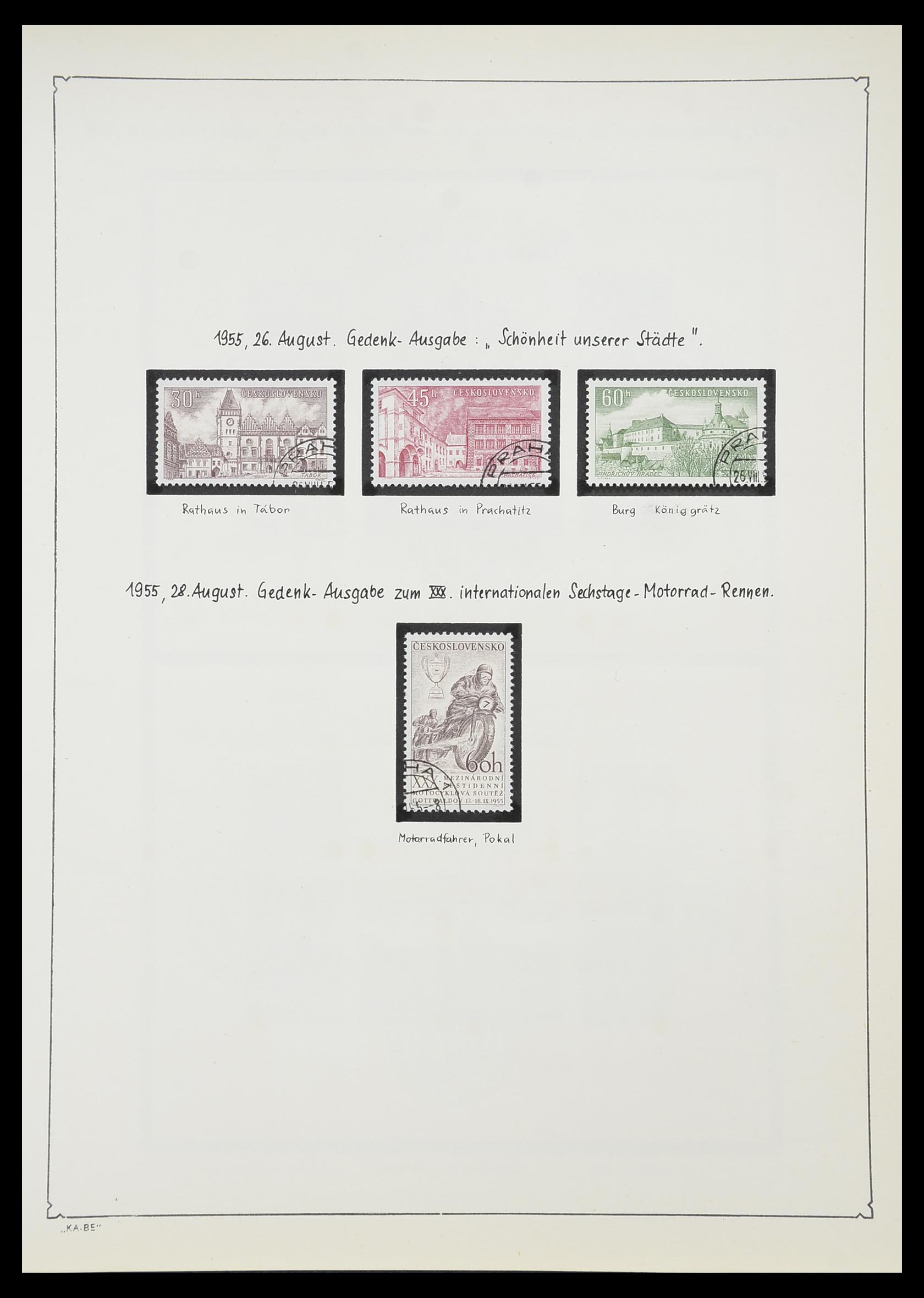 33952 130 - Postzegelverzameling 33952 Tsjechoslowakije 1918-1956.