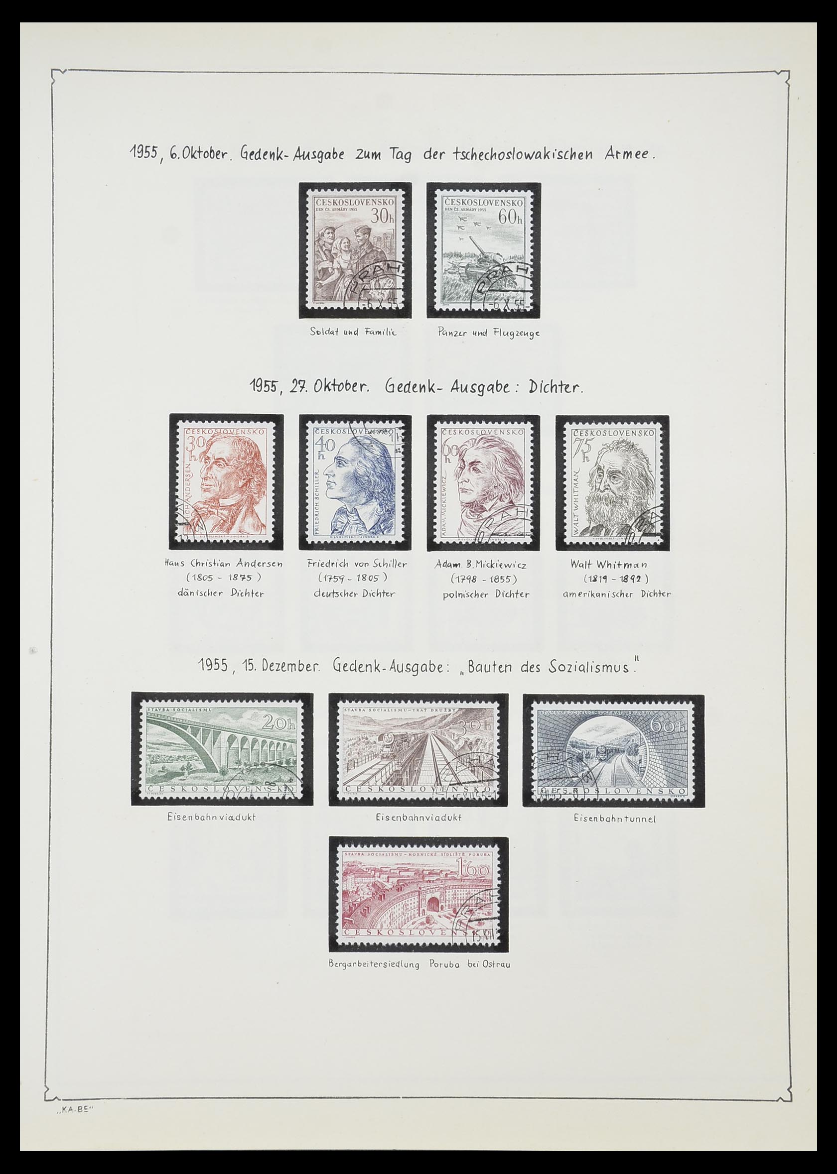 33952 132 - Postzegelverzameling 33952 Tsjechoslowakije 1918-1956.