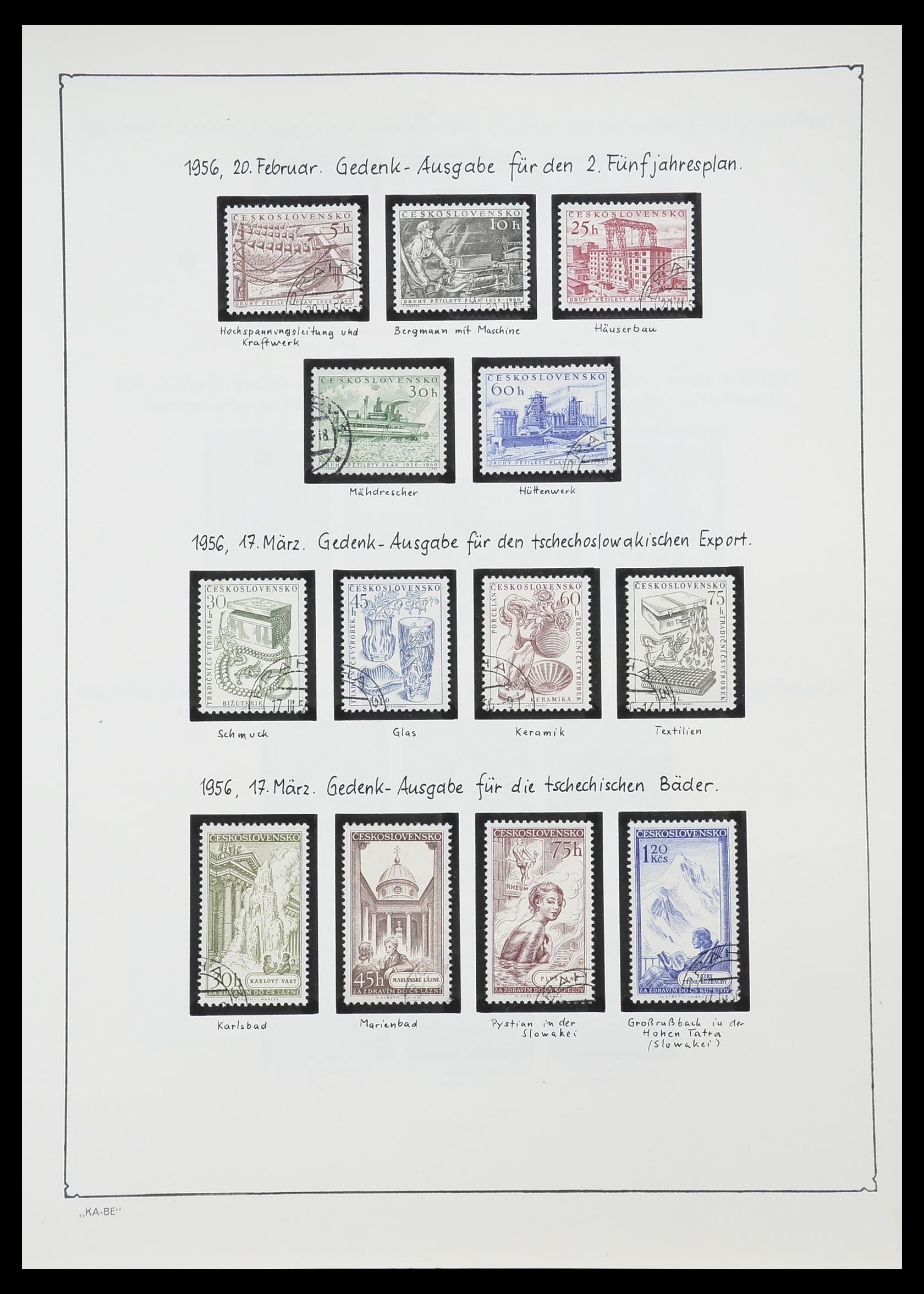 33952 133 - Postzegelverzameling 33952 Tsjechoslowakije 1918-1956.
