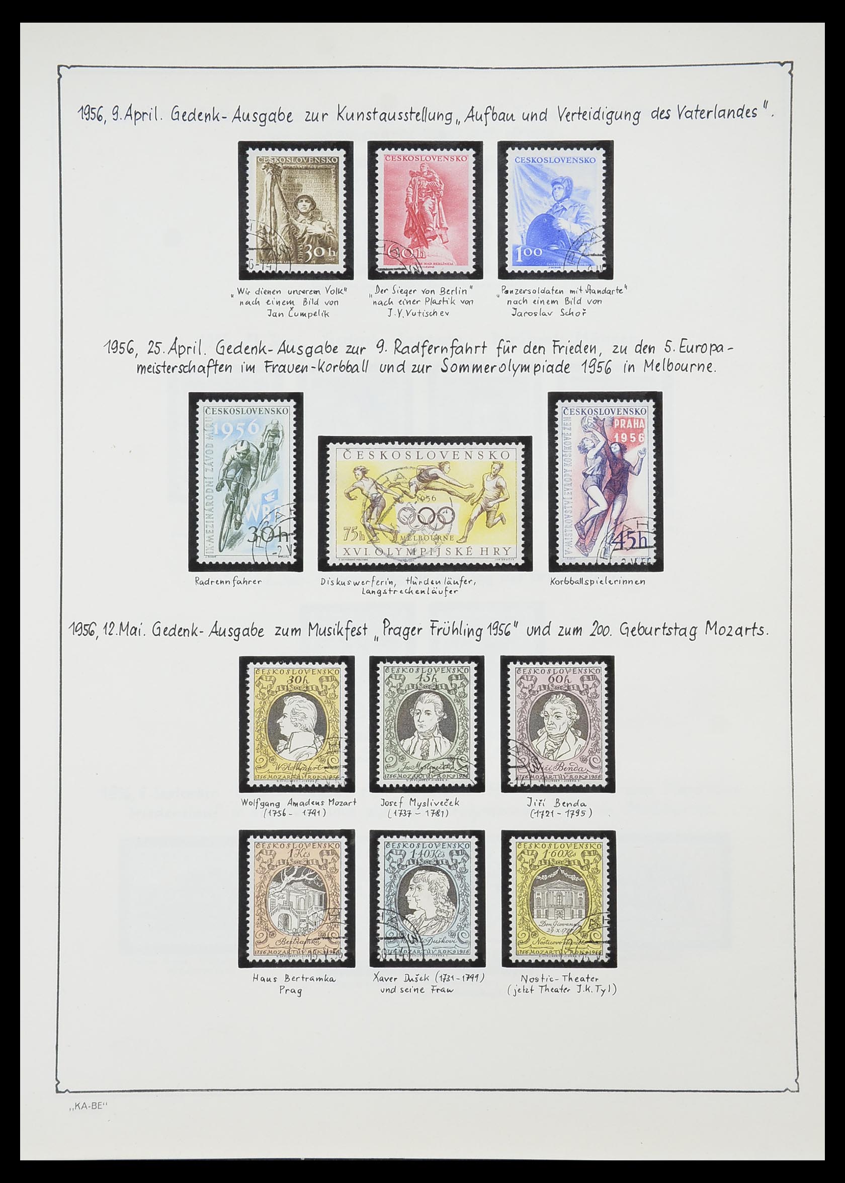 33952 134 - Postzegelverzameling 33952 Tsjechoslowakije 1918-1956.