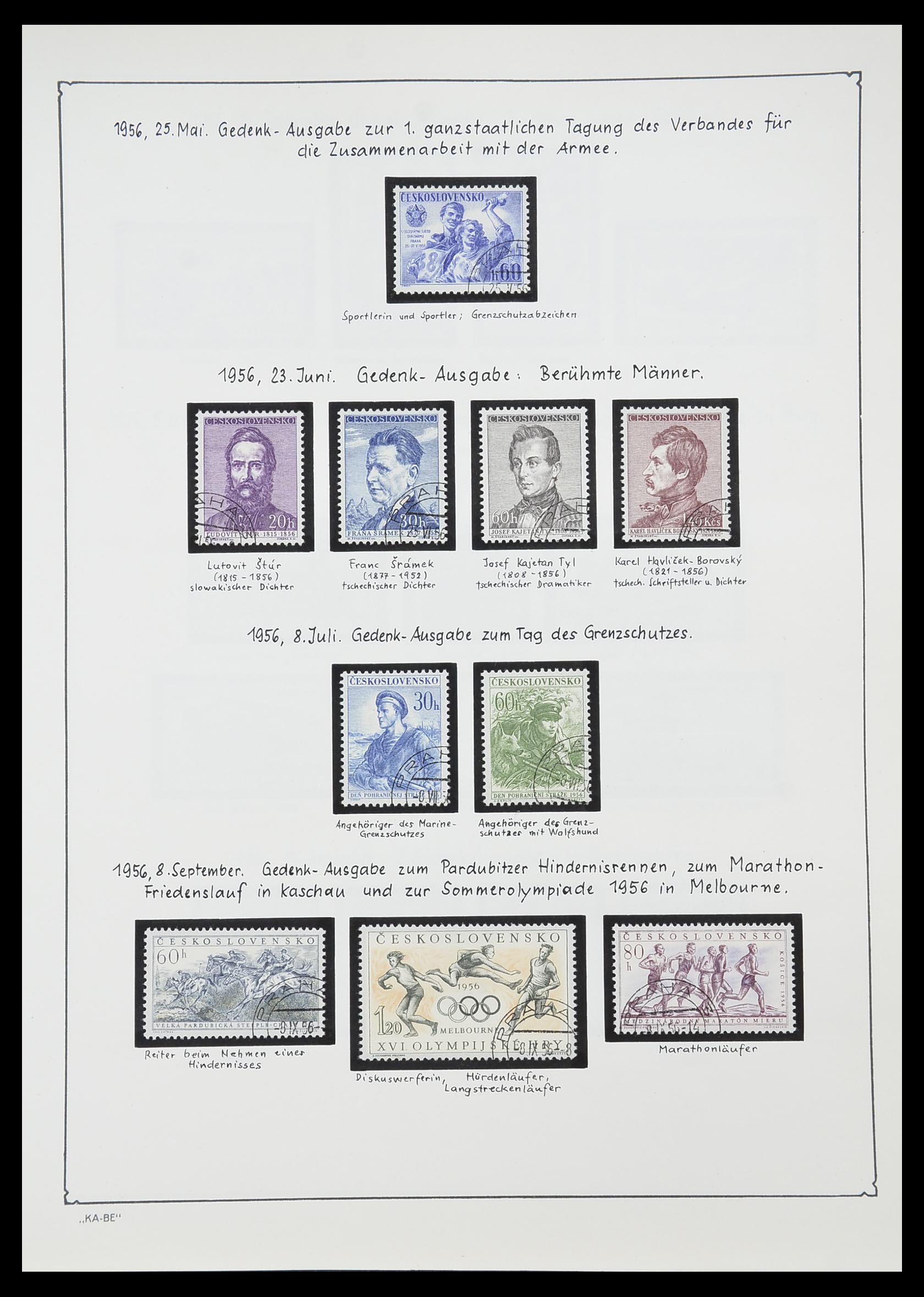 33952 135 - Postzegelverzameling 33952 Tsjechoslowakije 1918-1956.