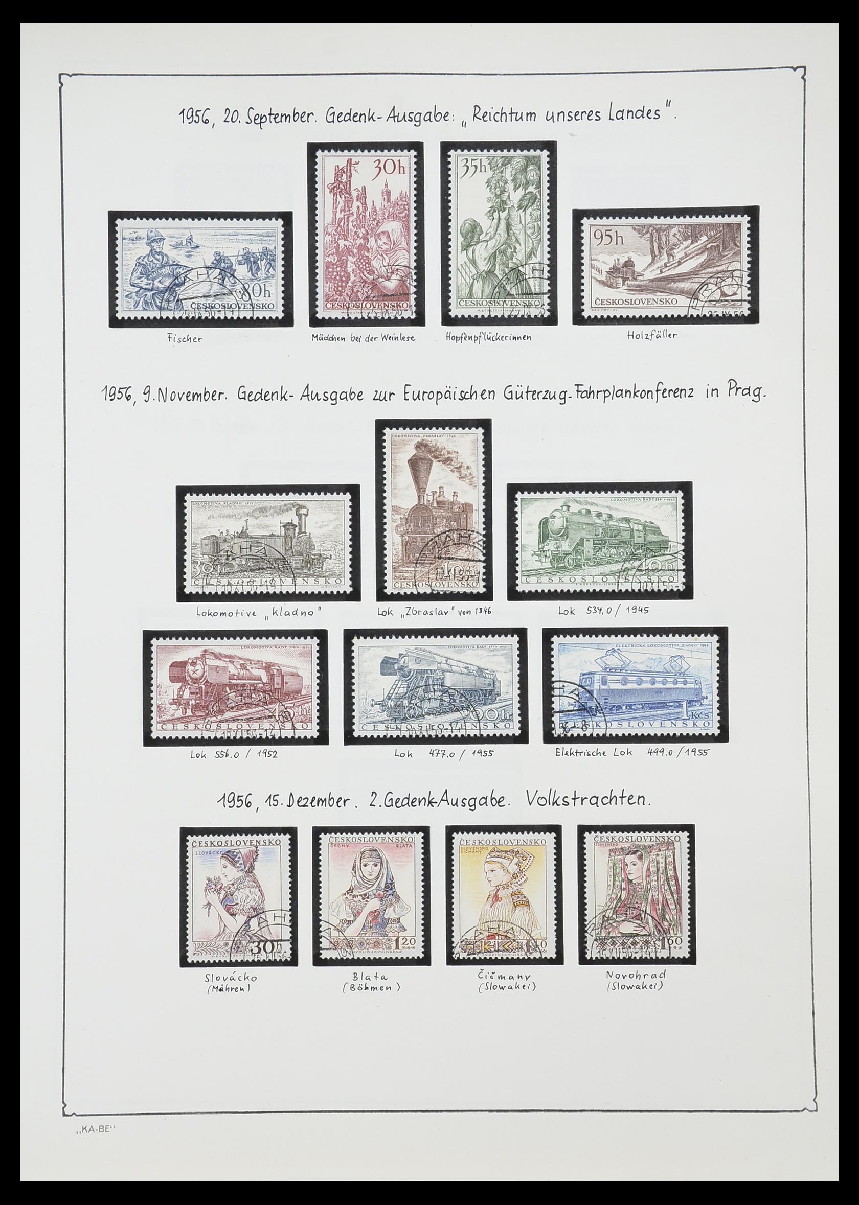 33952 136 - Postzegelverzameling 33952 Tsjechoslowakije 1918-1956.