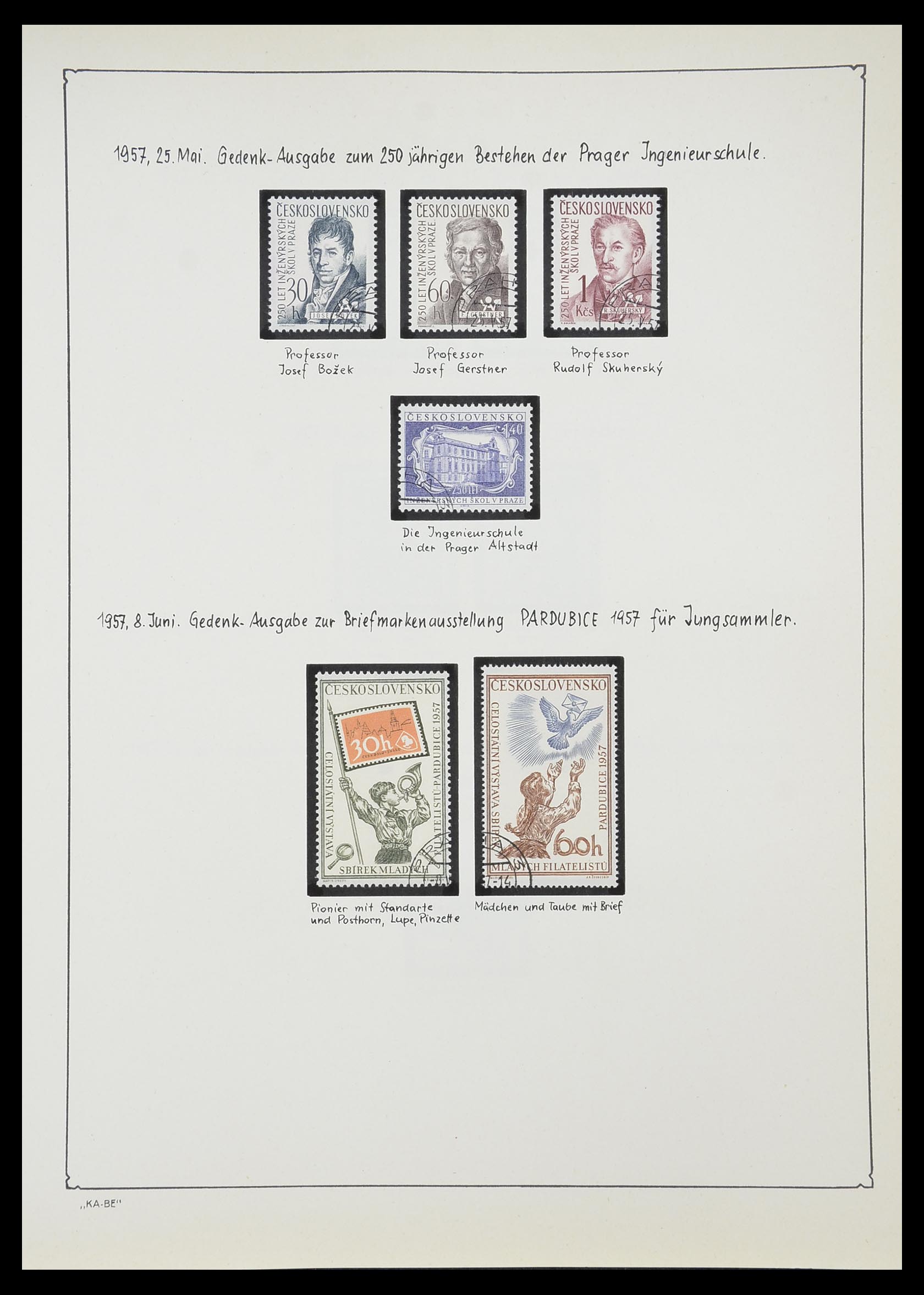 33952 140 - Postzegelverzameling 33952 Tsjechoslowakije 1918-1956.