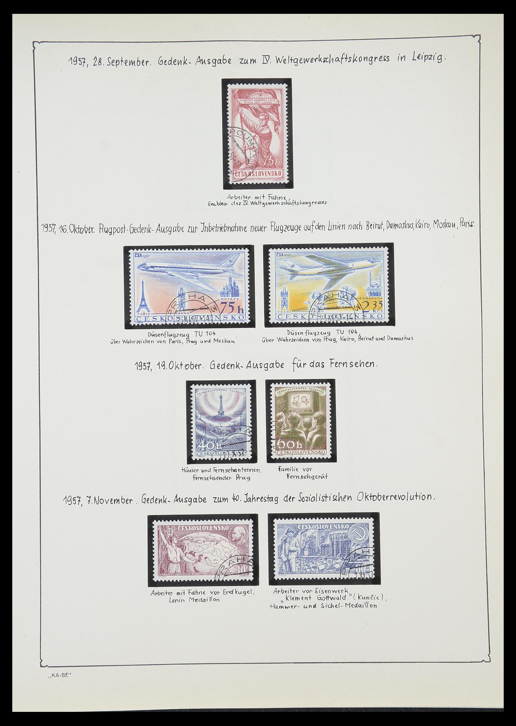33952 143 - Postzegelverzameling 33952 Tsjechoslowakije 1918-1956.