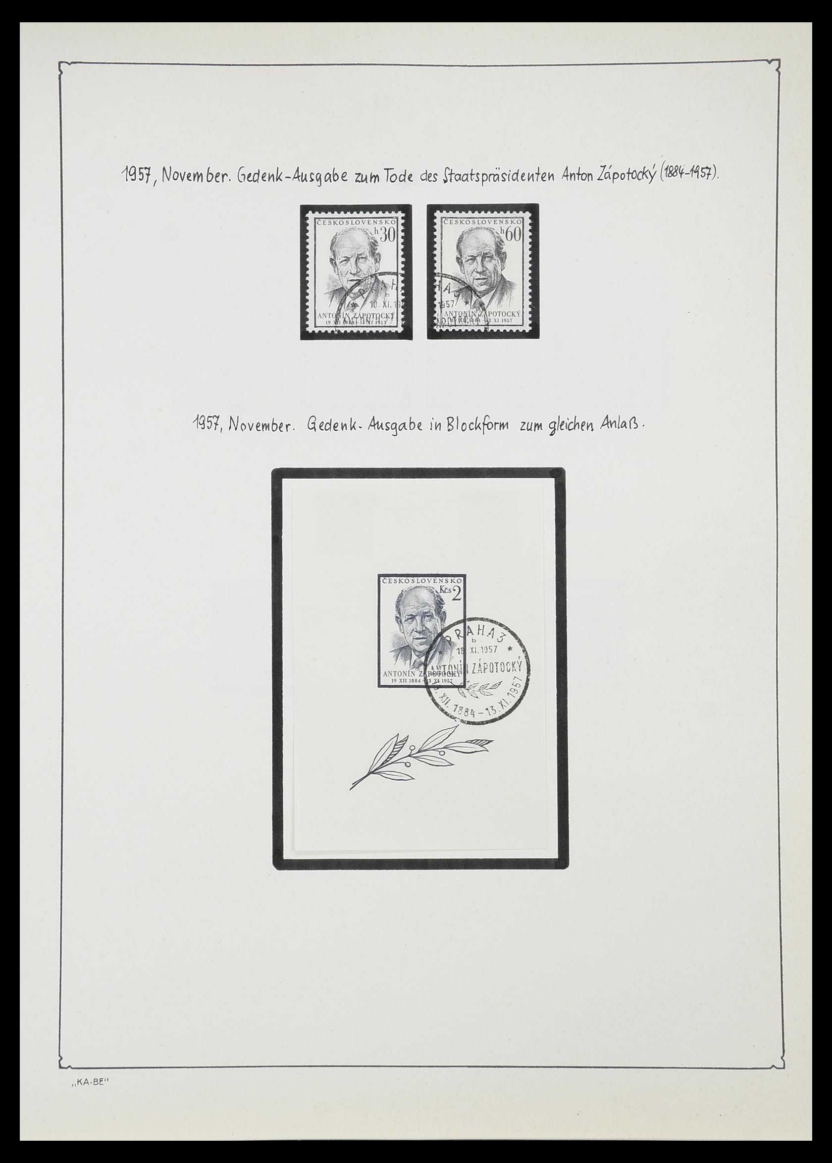 33952 144 - Postzegelverzameling 33952 Tsjechoslowakije 1918-1956.