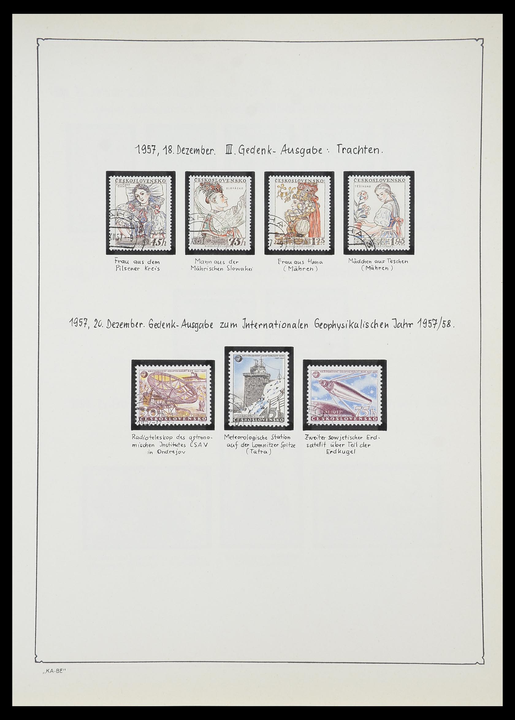33952 145 - Postzegelverzameling 33952 Tsjechoslowakije 1918-1956.